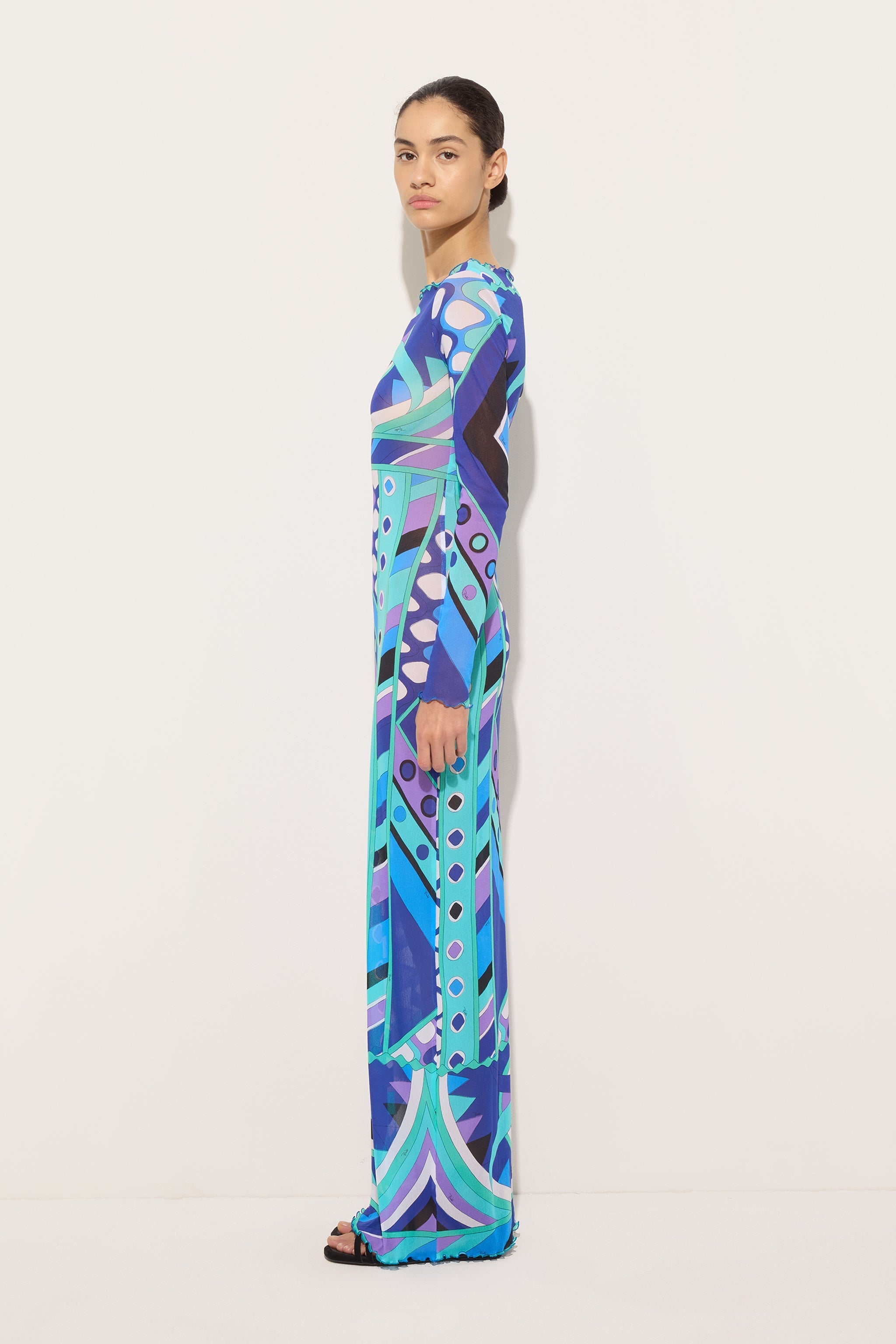 Pucci Vivara Print Tulle Dress