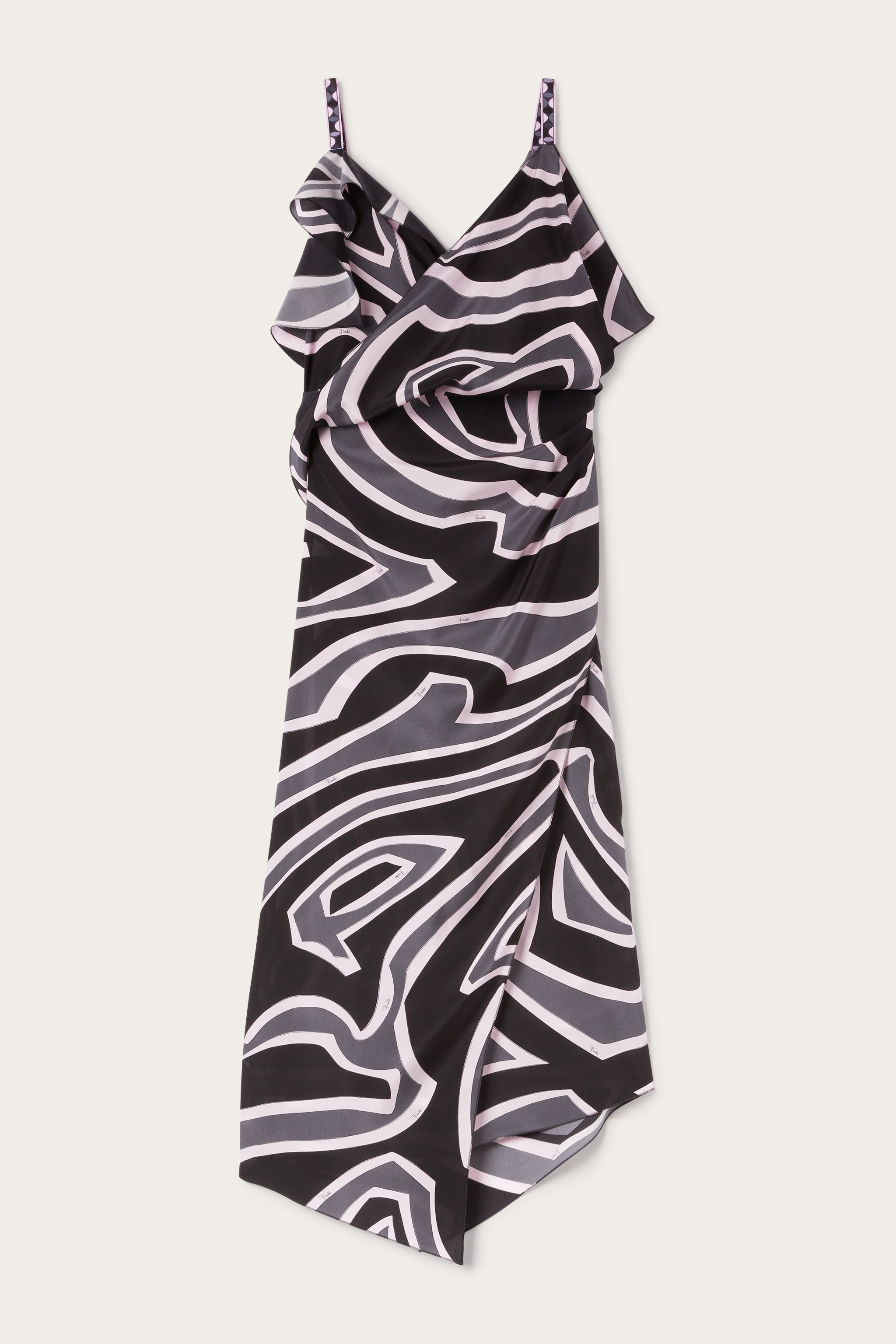 Pucci Labirinto Print Asymmetrical Dress