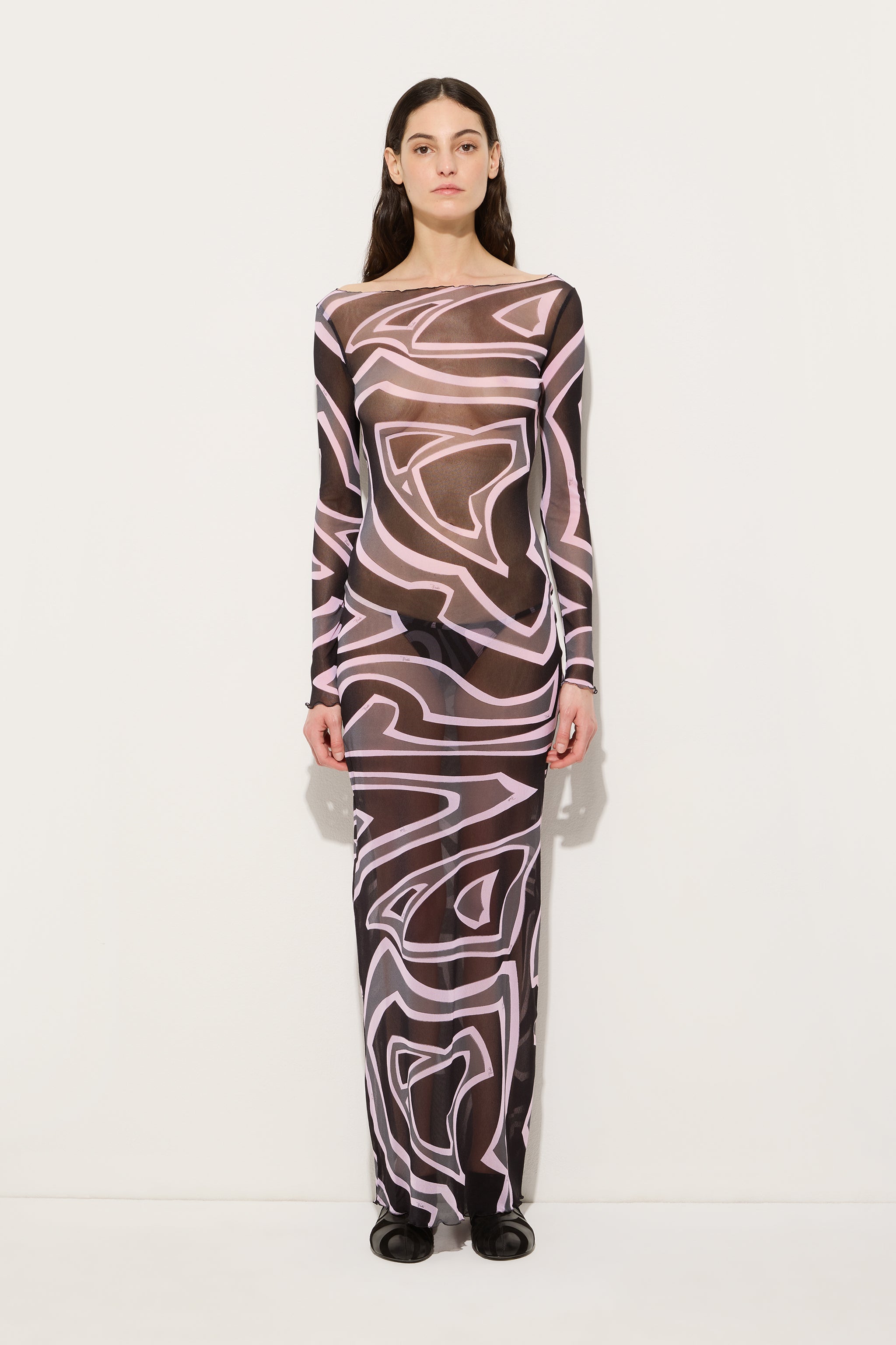 Pucci Labirinto Print Tulle Dress