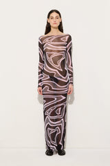 Pucci Labirinto Print Tulle Dress