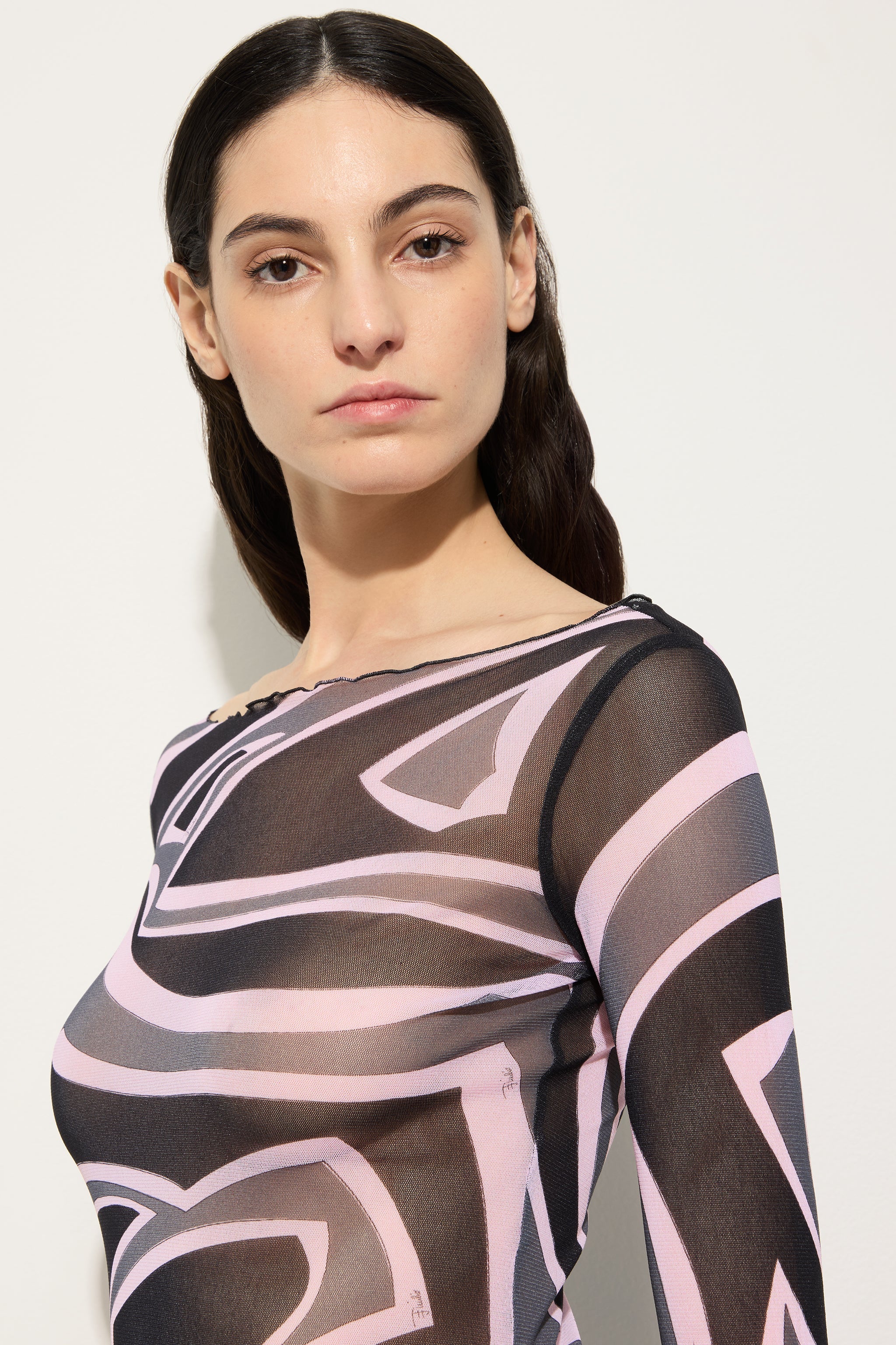 Pucci Labirinto Print Tulle Dress