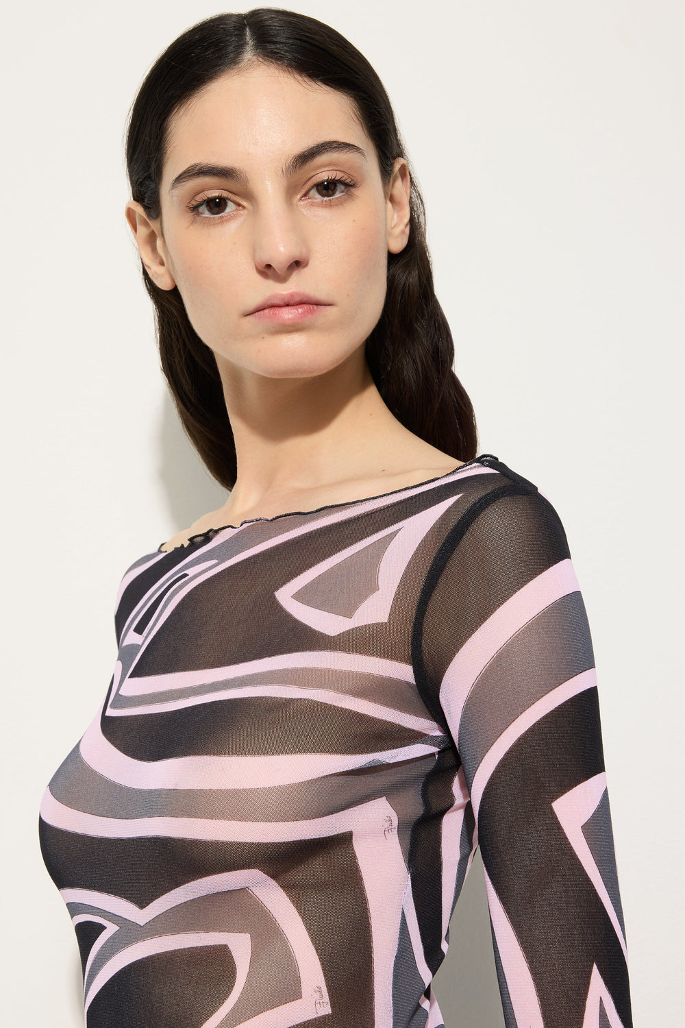 Pucci Labirinto Print Tulle Dress