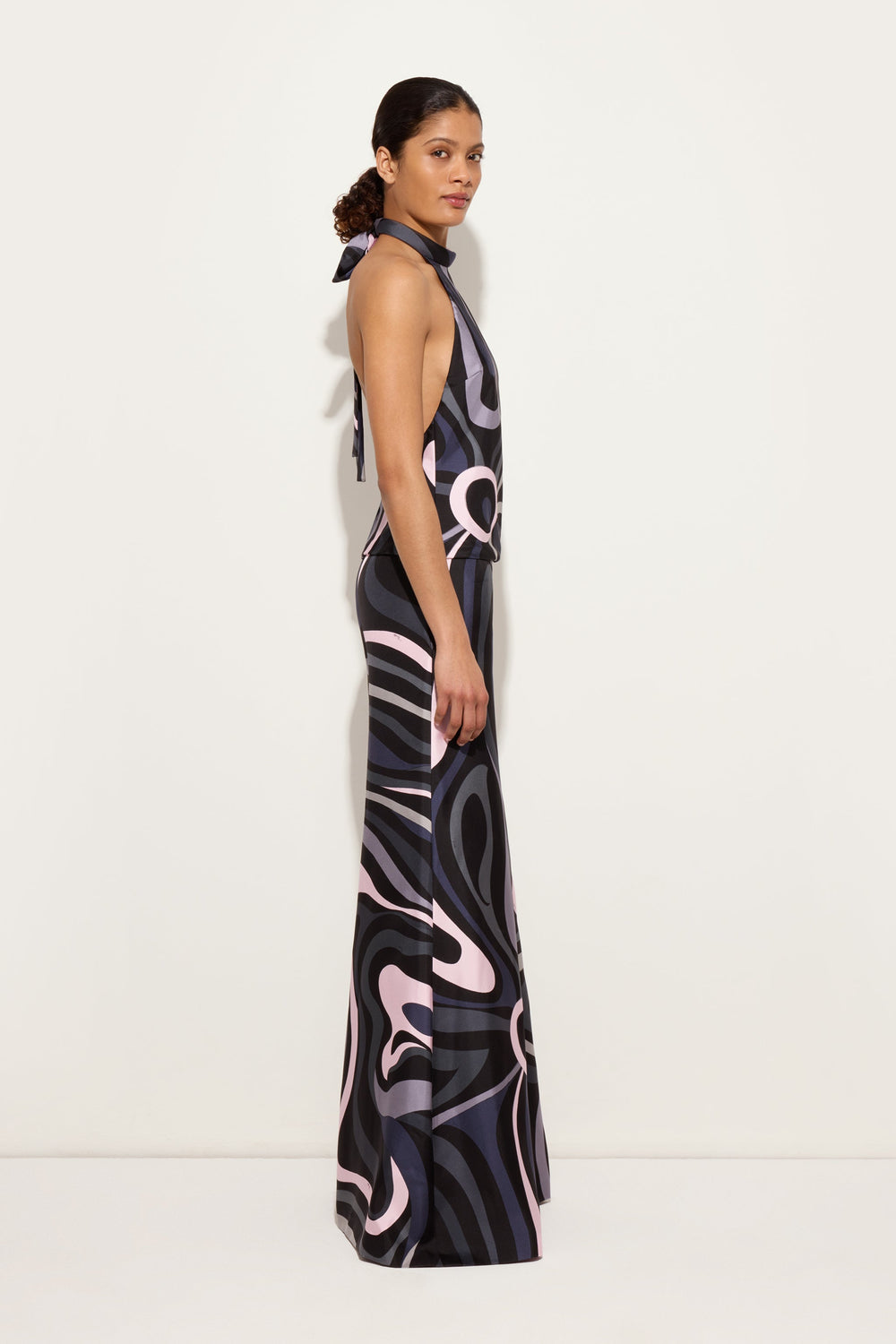 Pucci Marmo Print Silk Twill Jumpsuit