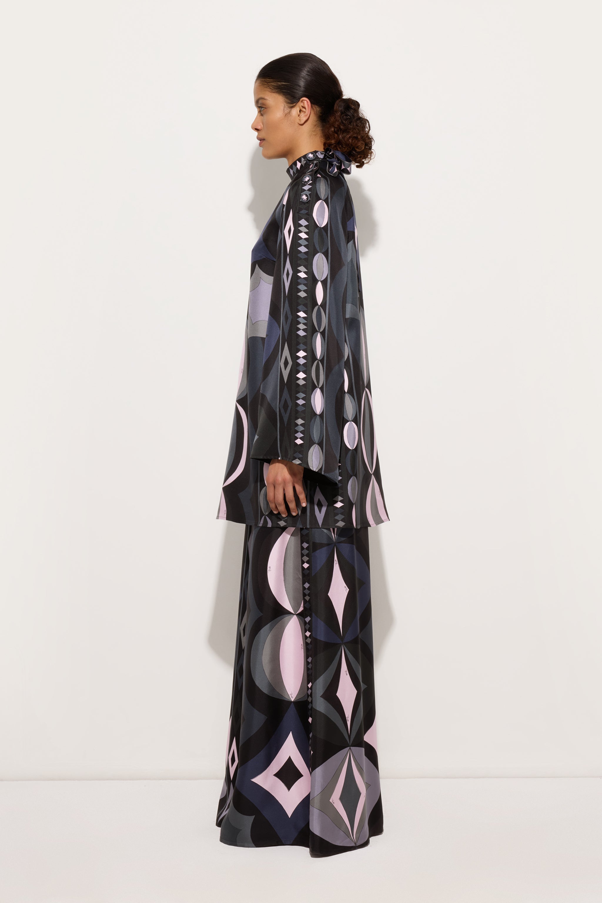 Pucci Collane Print Silk Twill Dress