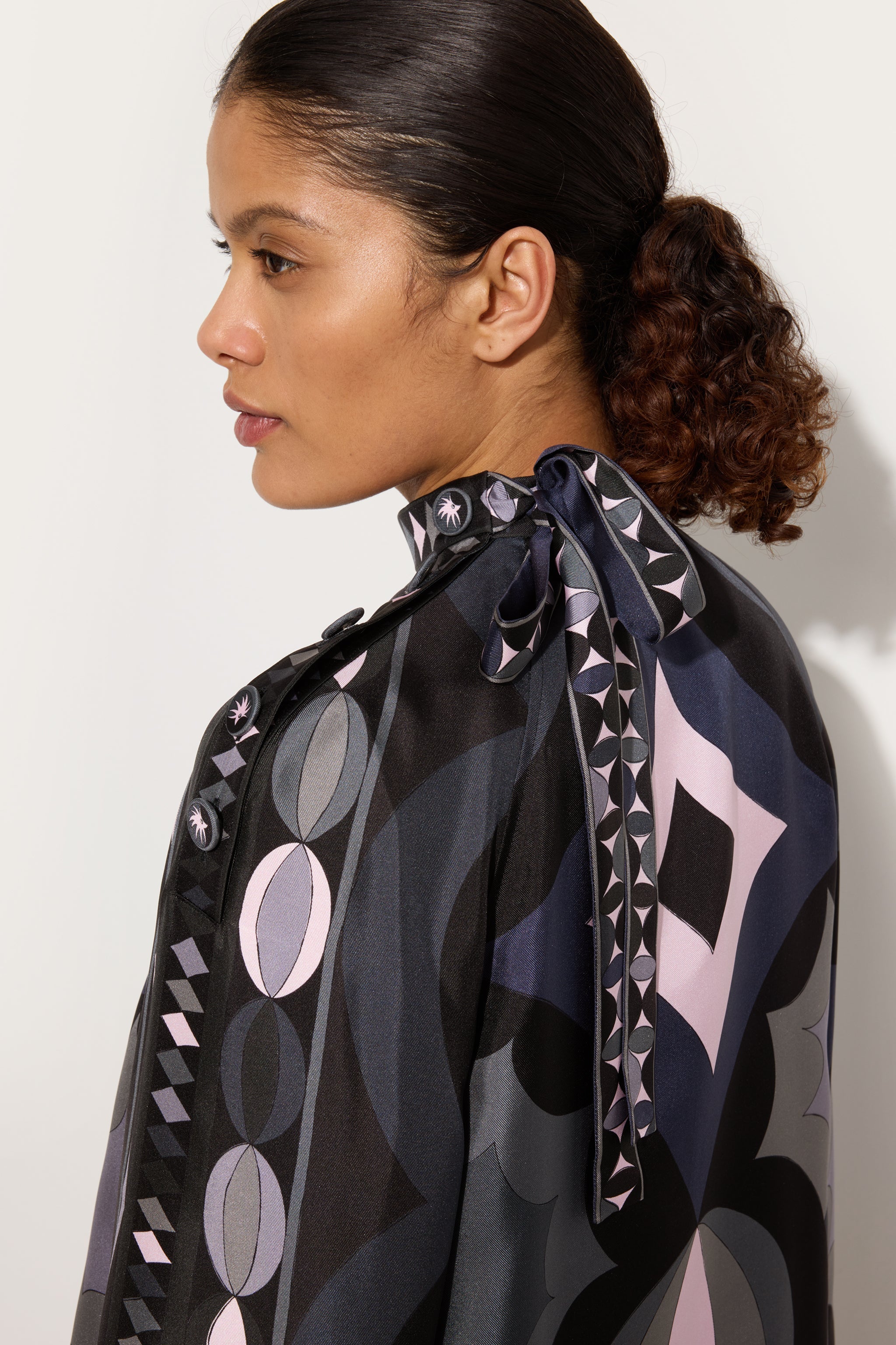 Pucci Collane Print Silk Twill Dress