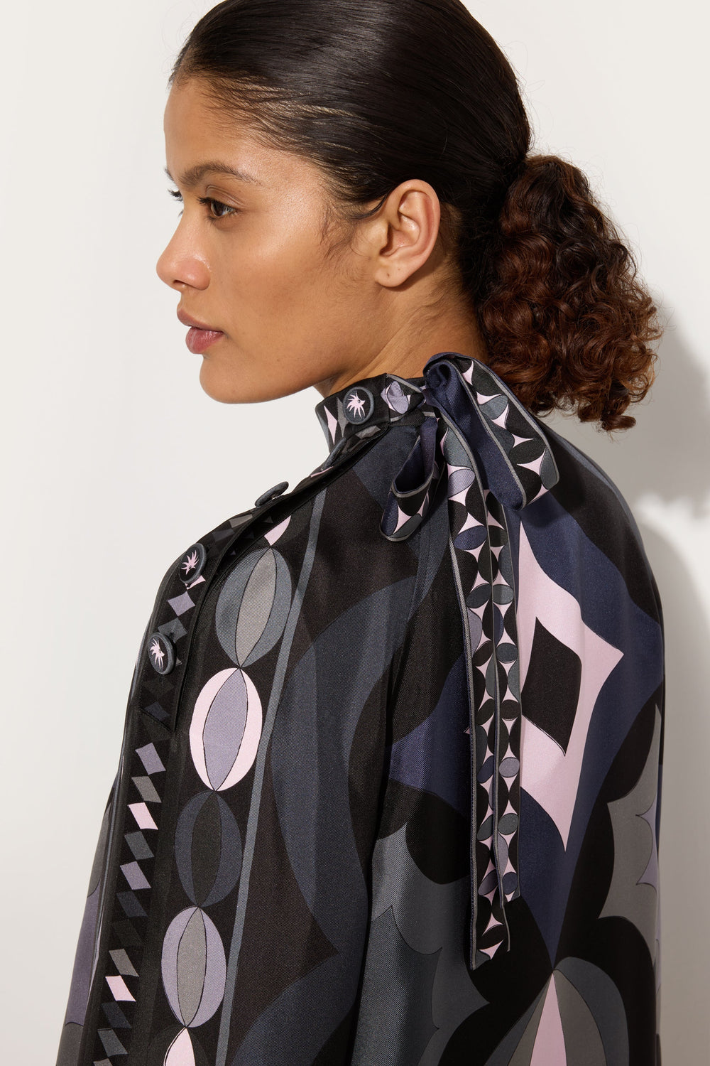 Pucci Collane Print Silk Twill Dress