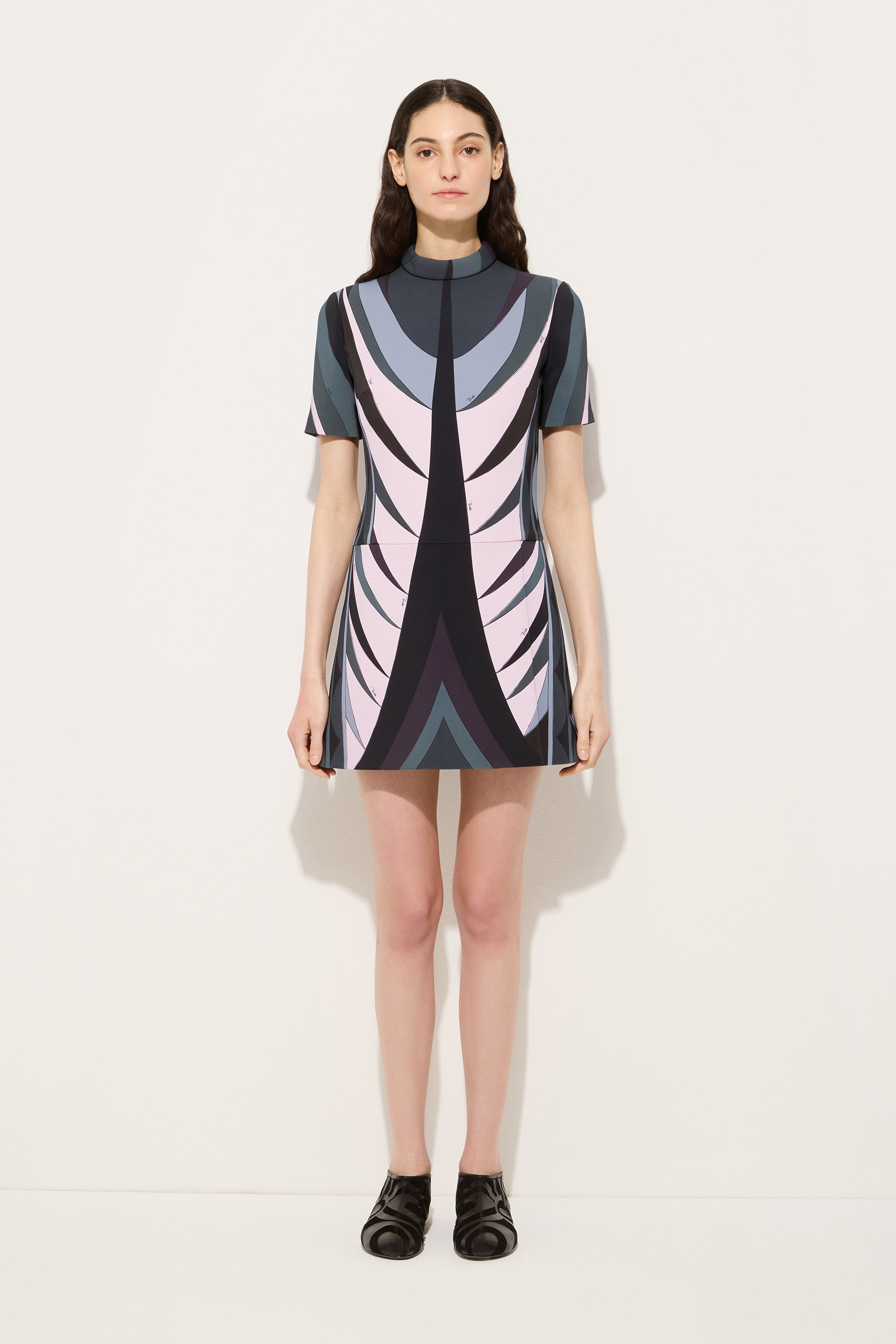 Pucci Volute Print Flared Dress