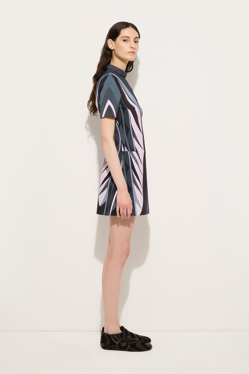 Pucci Volute Print Flared Dress