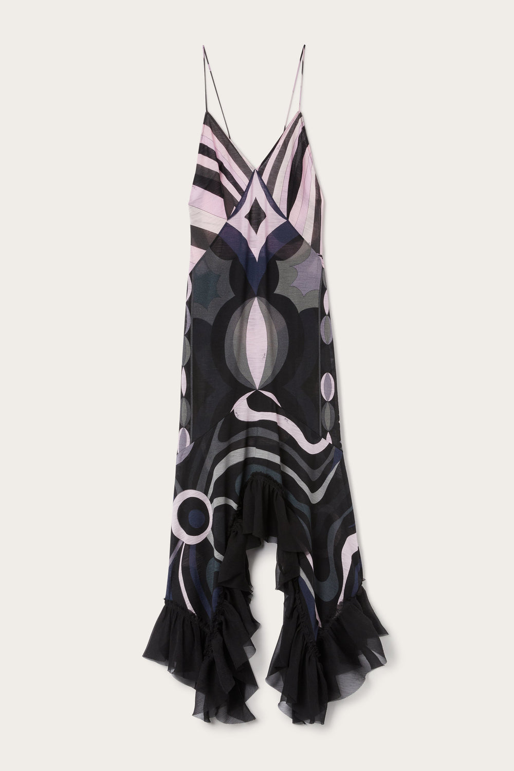 Pucci Iride Print V-neck Dress