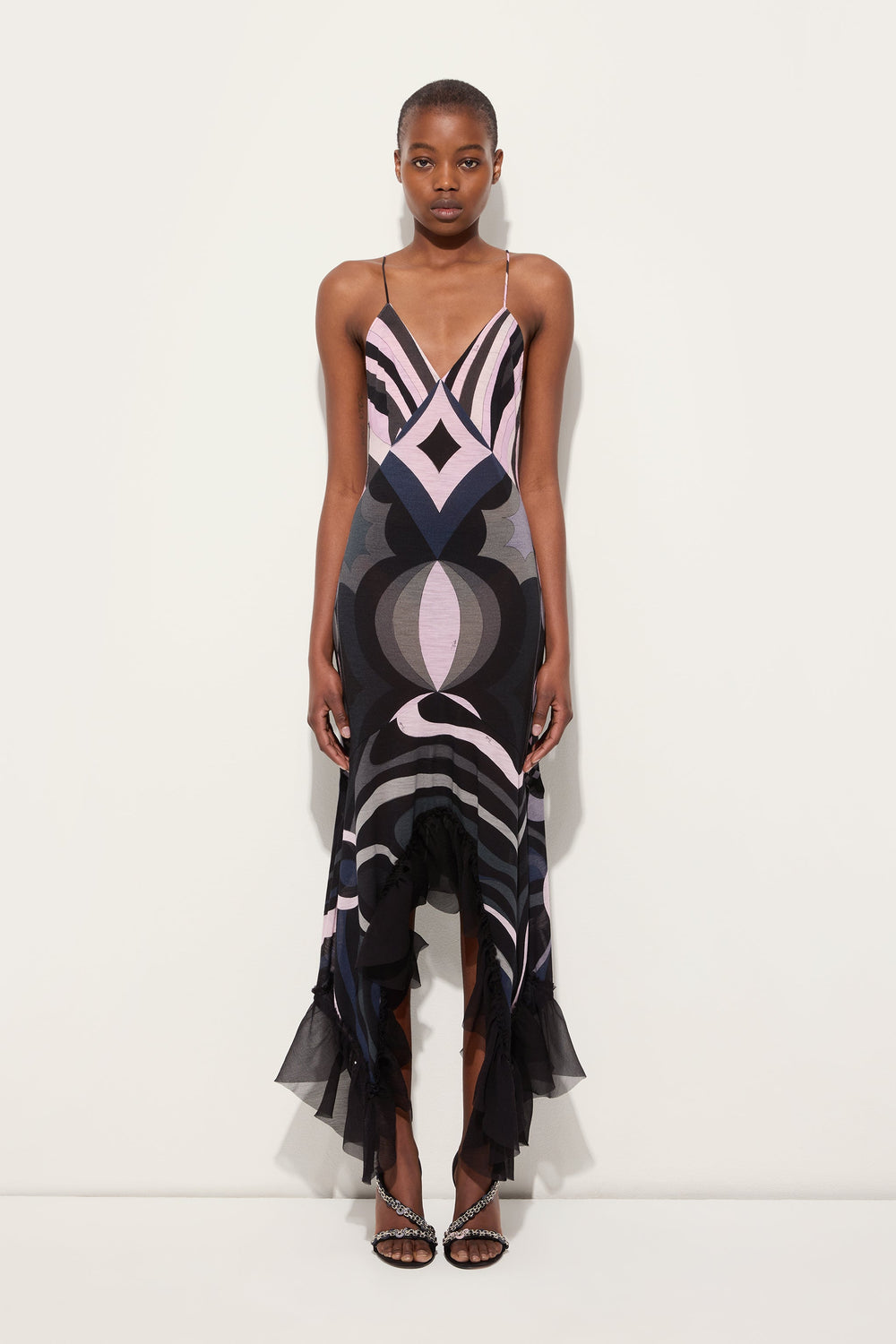 Pucci Iride Print V-neck Dress