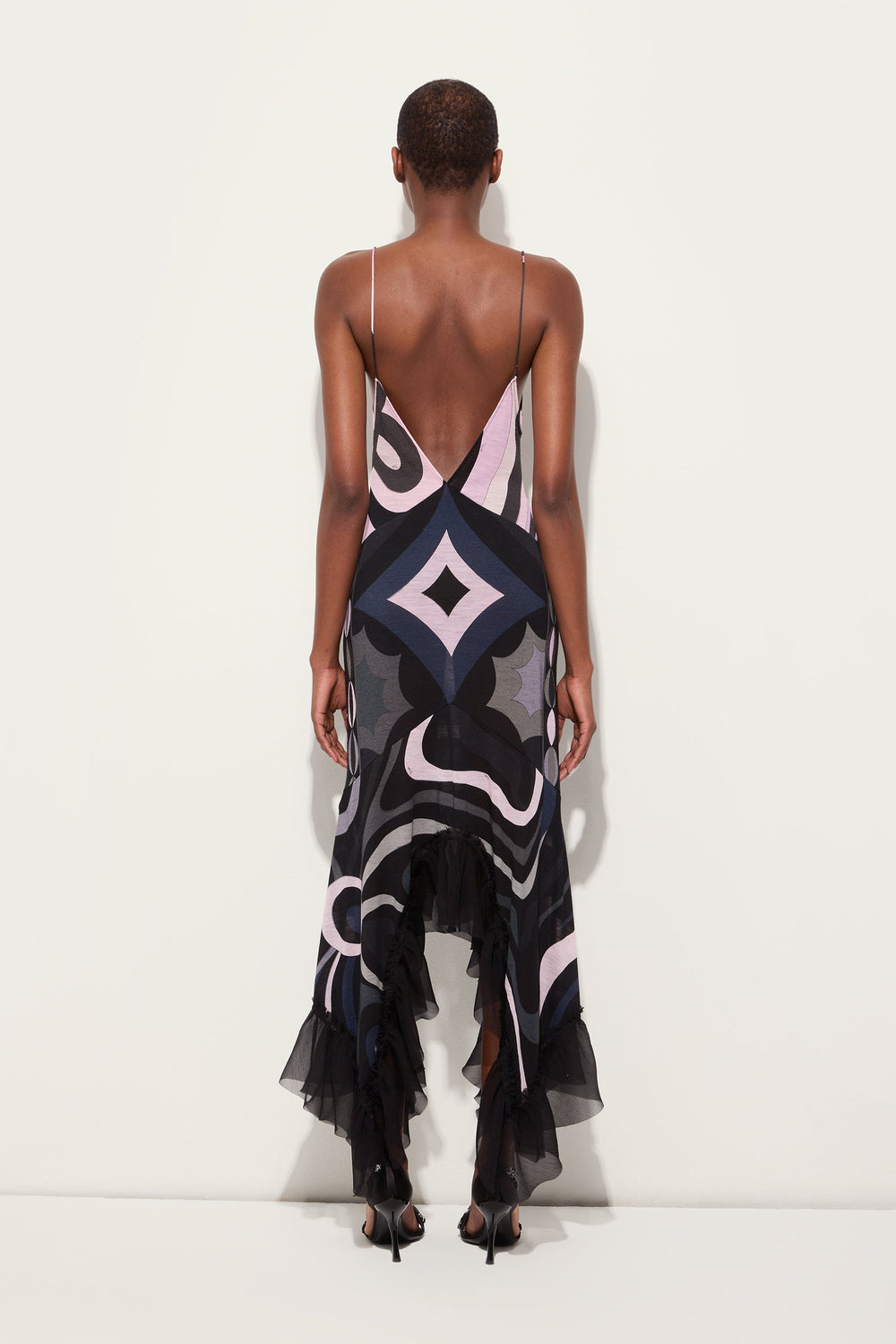 Pucci Iride Print V-neck Dress
