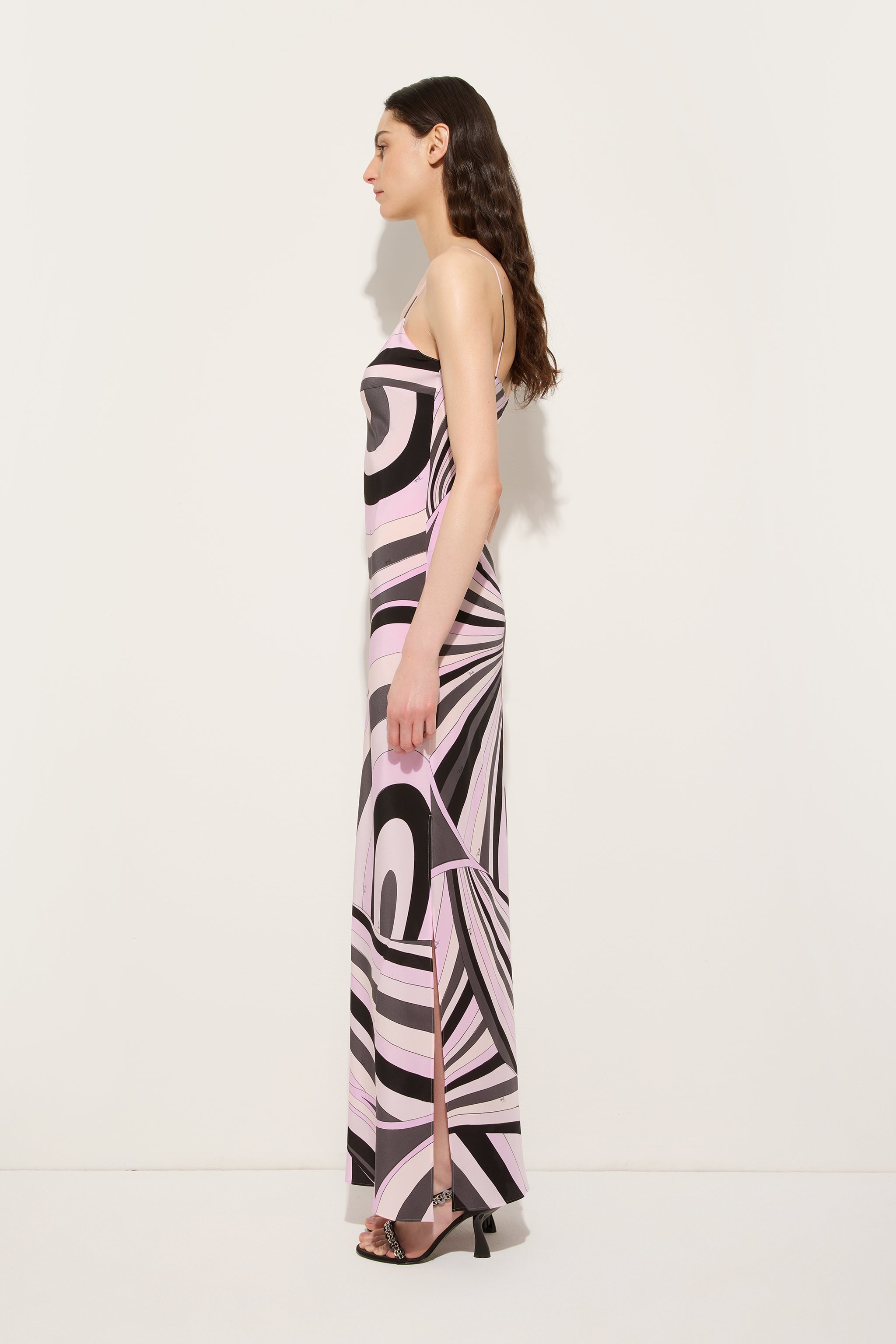 Pucci Iride Print Long Crêpe de Chine Dress