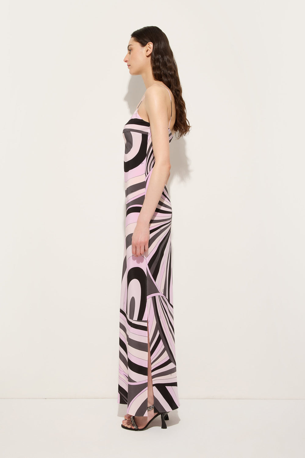 Pucci Iride Print Long Crêpe de Chine Dress