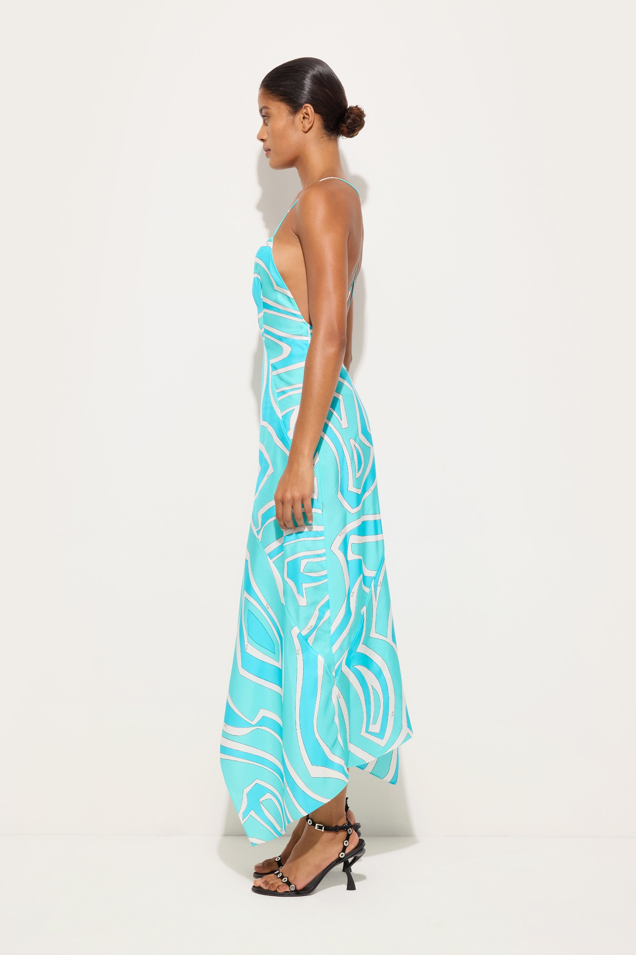 Pucci Labirinto Print Silk Twill Dress