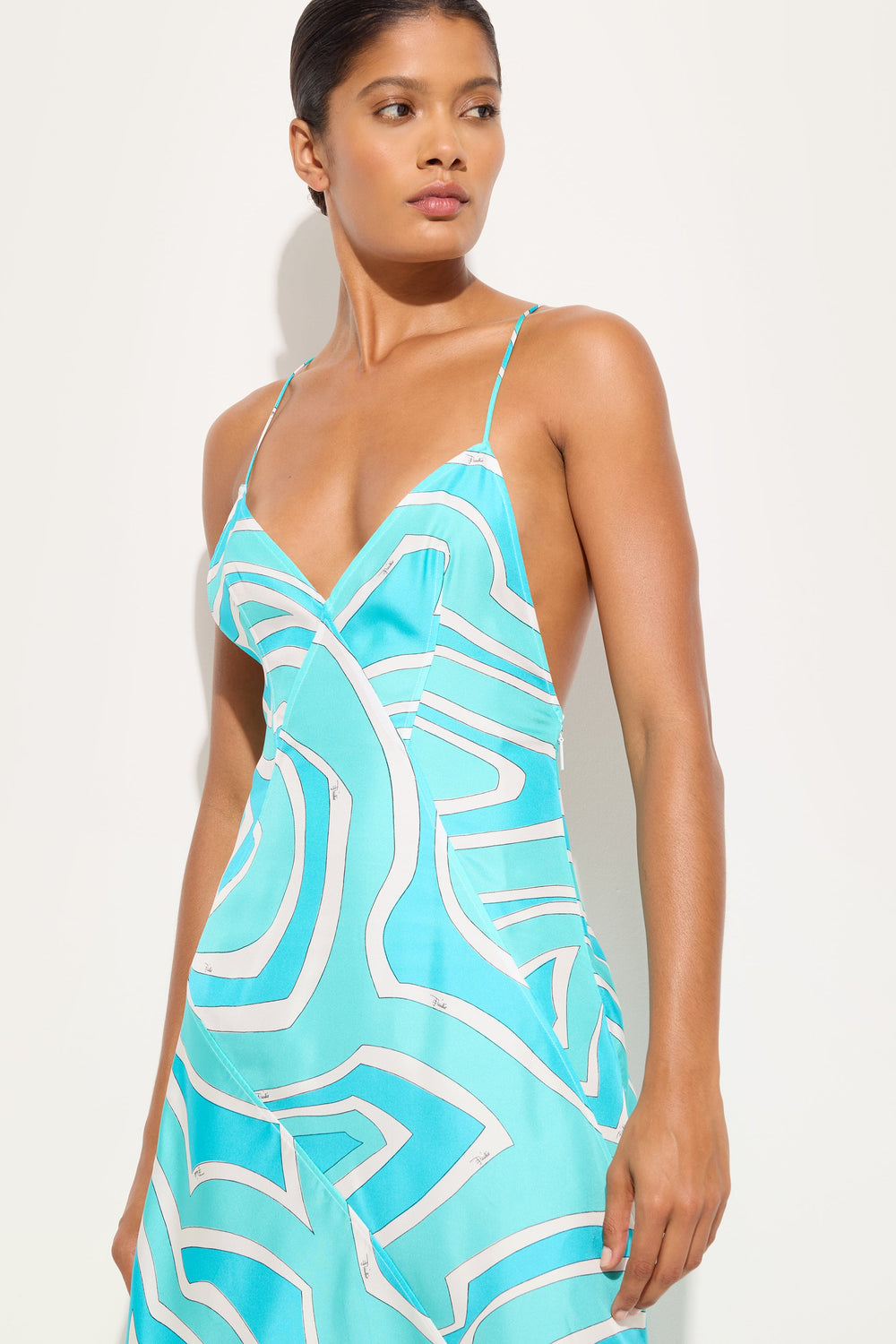 Pucci Labirinto Print Silk Twill Dress