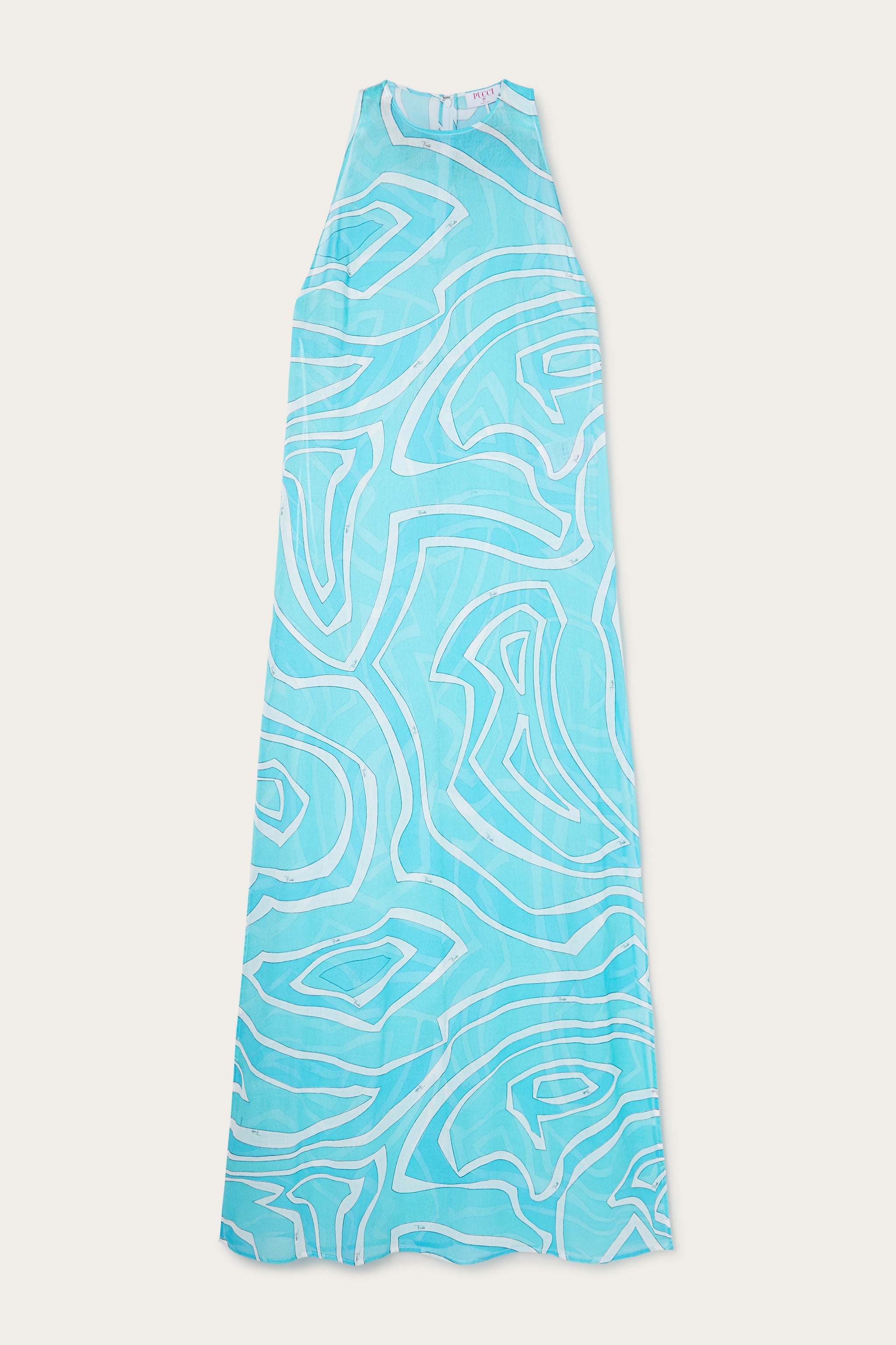 Pucci Labirinto Print Long Cotton Dress