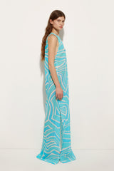 Pucci Labirinto Print Long Cotton Dress