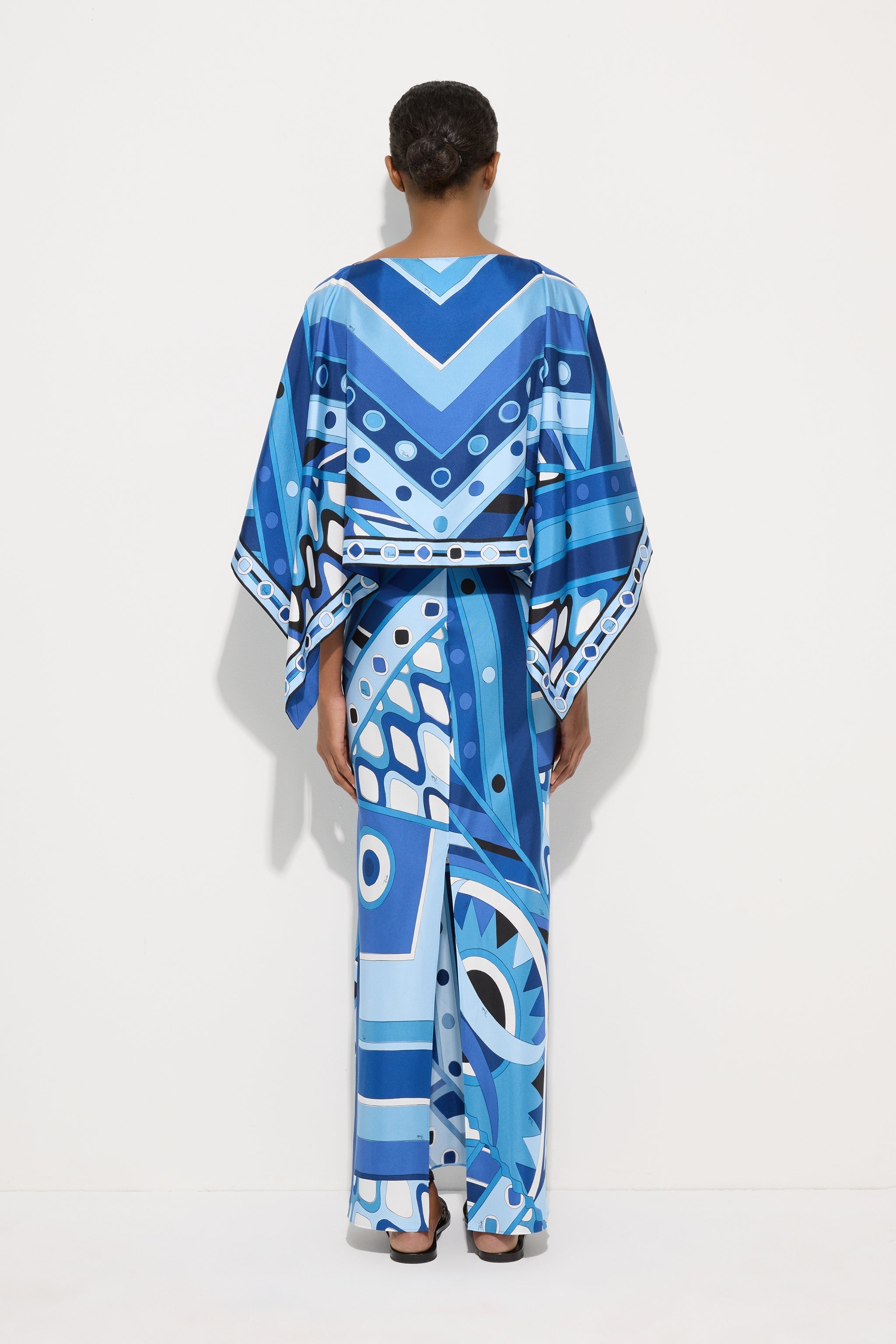 Pucci Vivara Print Dress with Silk Shawl