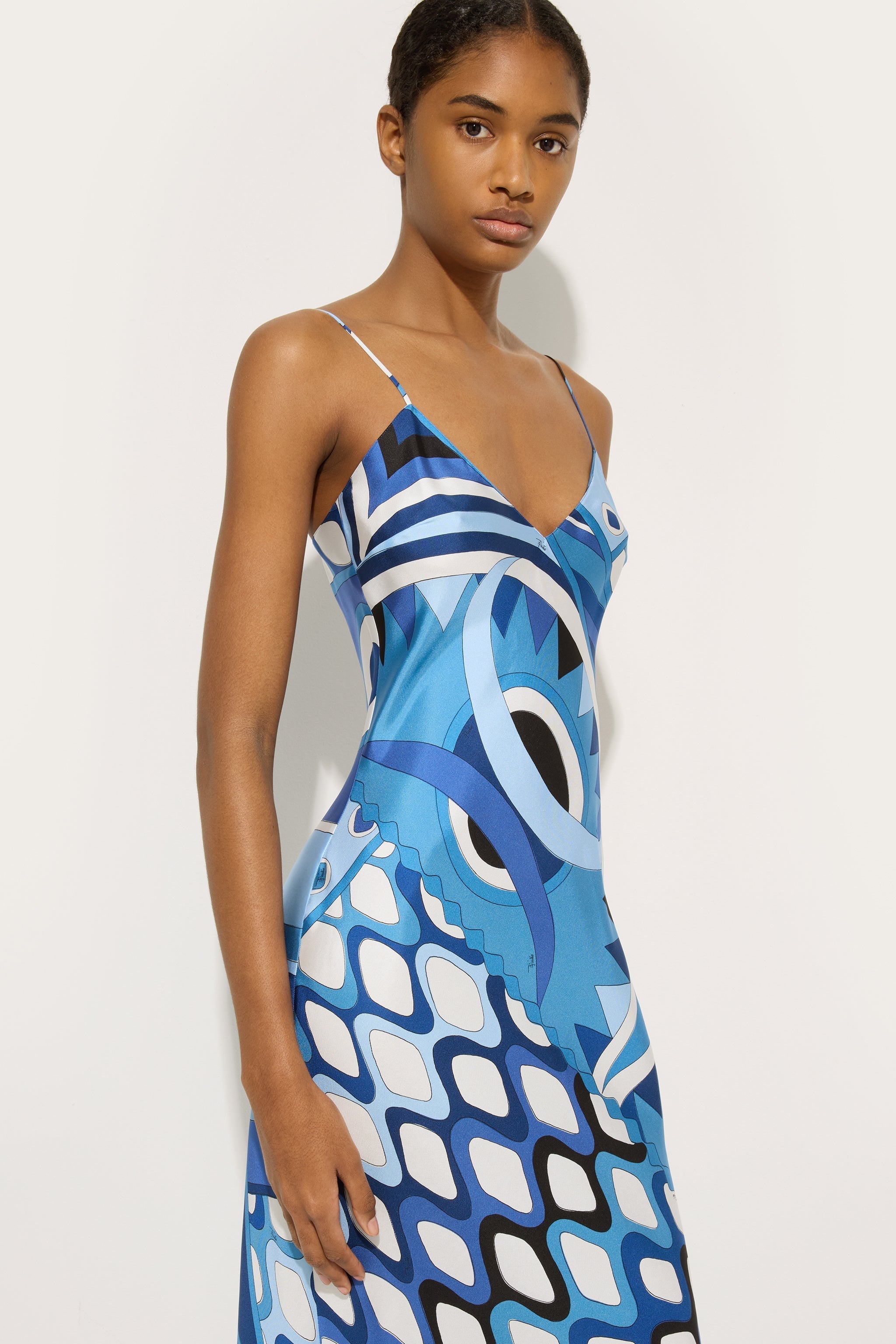 Pucci Vivara Print Dress with Silk Shawl