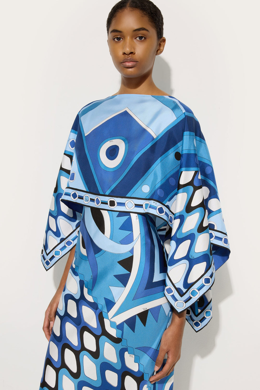 Pucci Vivara Print Dress with Silk Shawl
