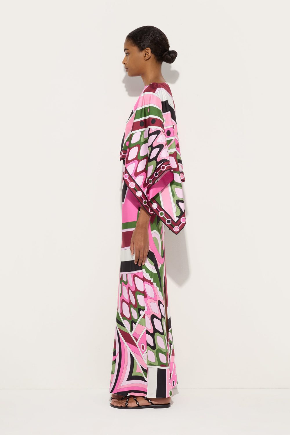 Pucci Vivara Print Dress with Cape