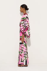 Pucci Vivara Print Dress with Cape