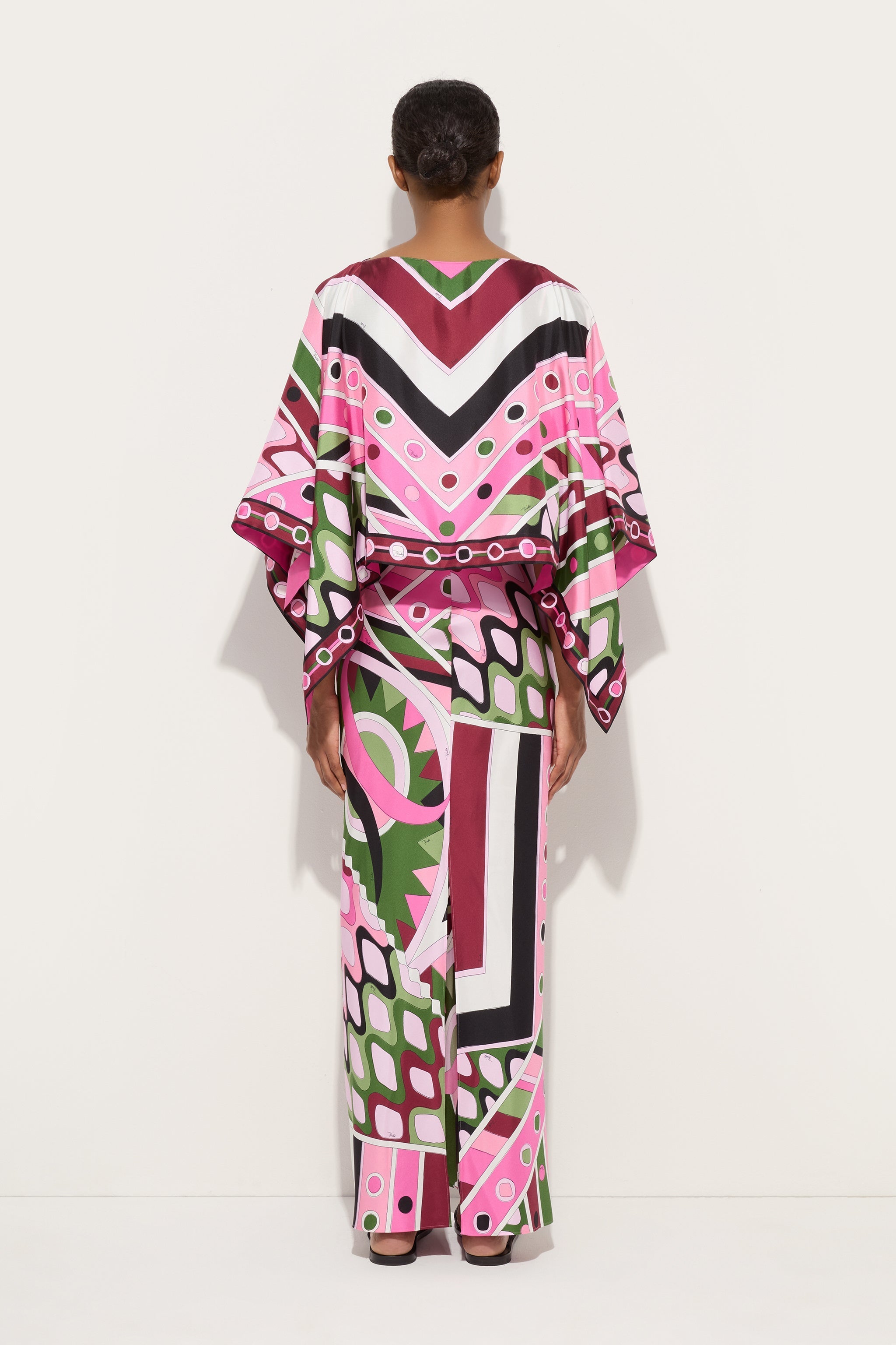 Pucci Vivara Print Dress with Cape