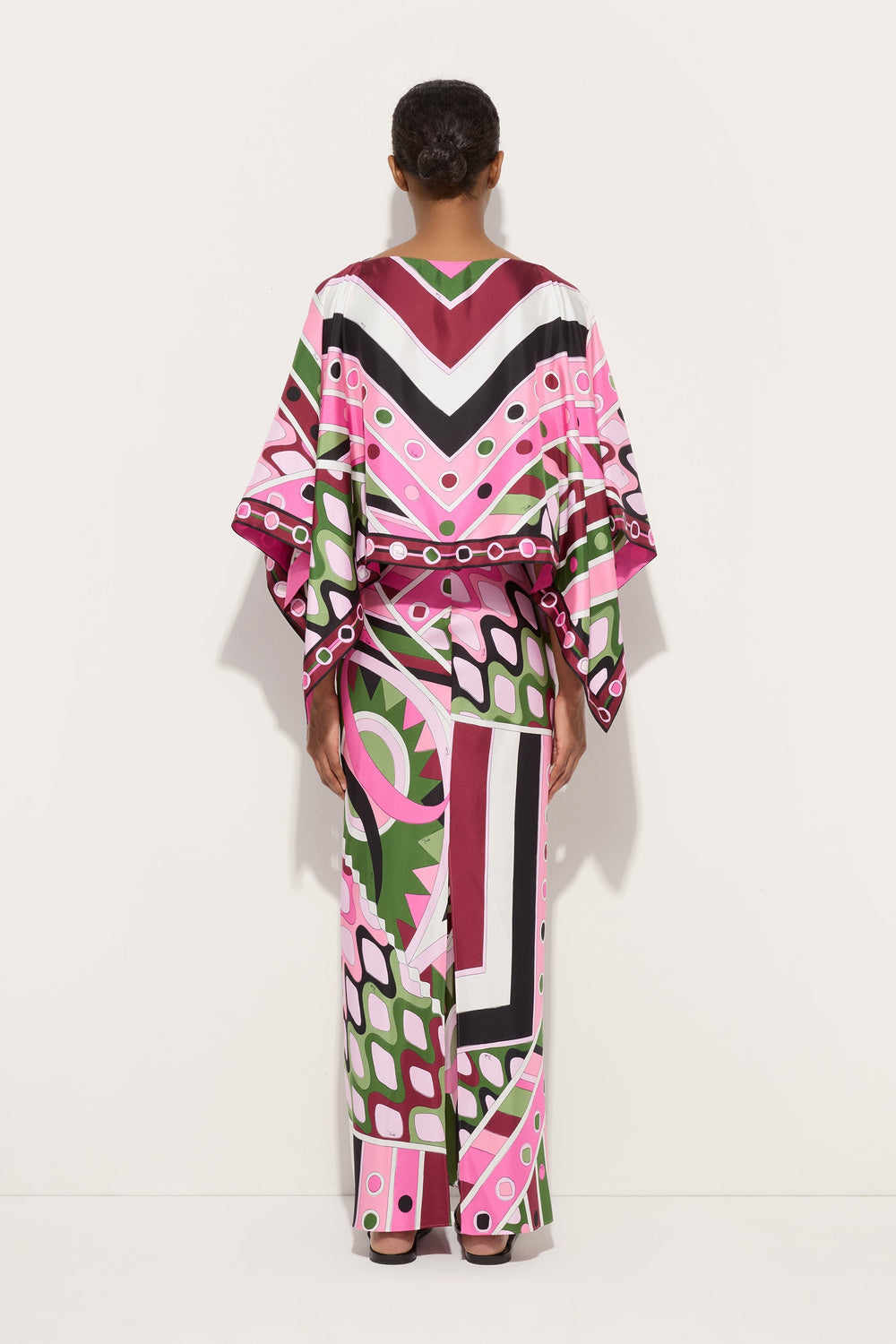 Pucci Vivara Print Dress with Cape