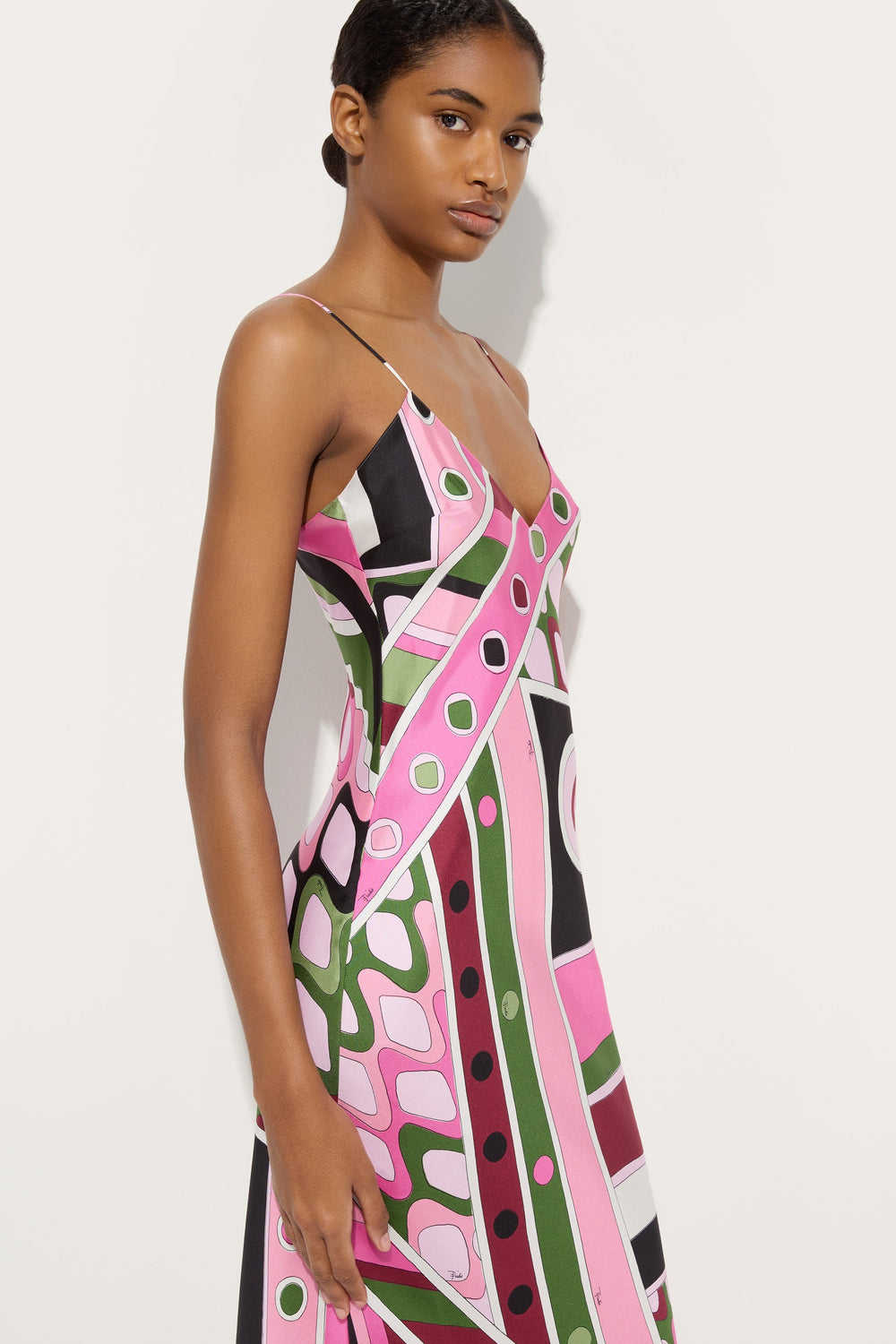 Pucci Vivara Print Dress with Cape