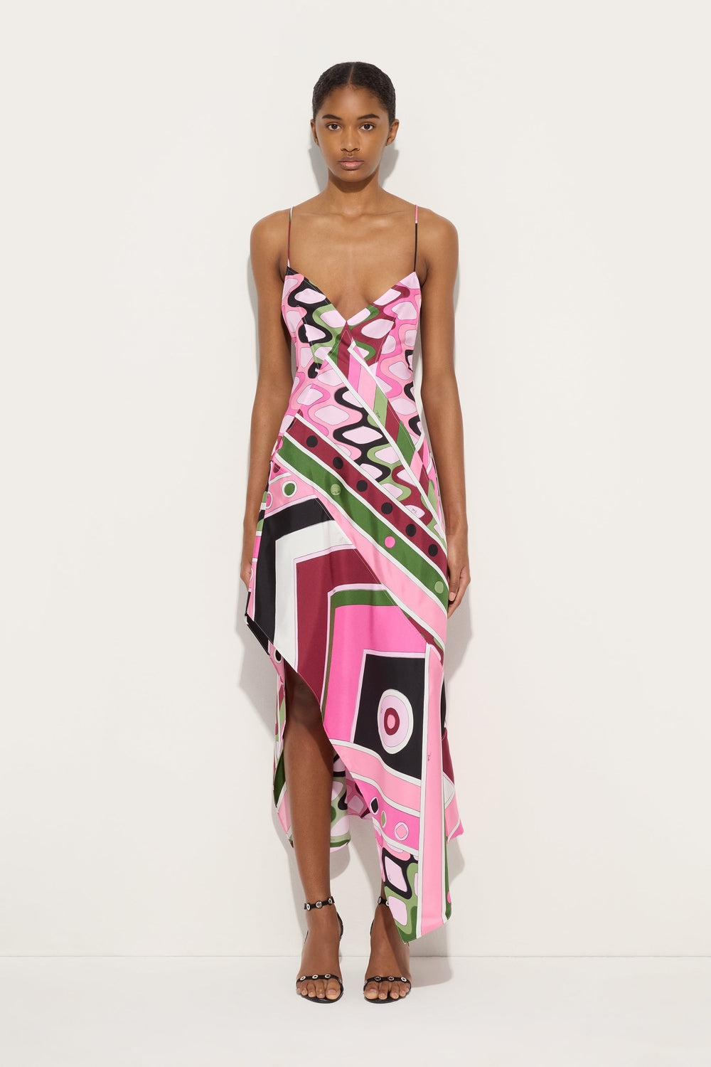 Pucci Vivara Print Long Silk Dress