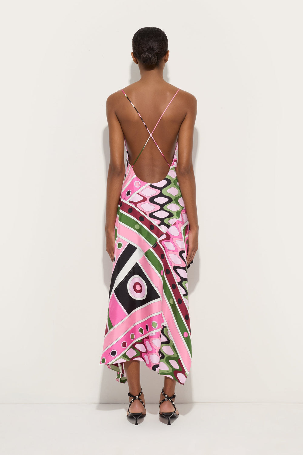 Pucci Vivara Print Long Silk Dress