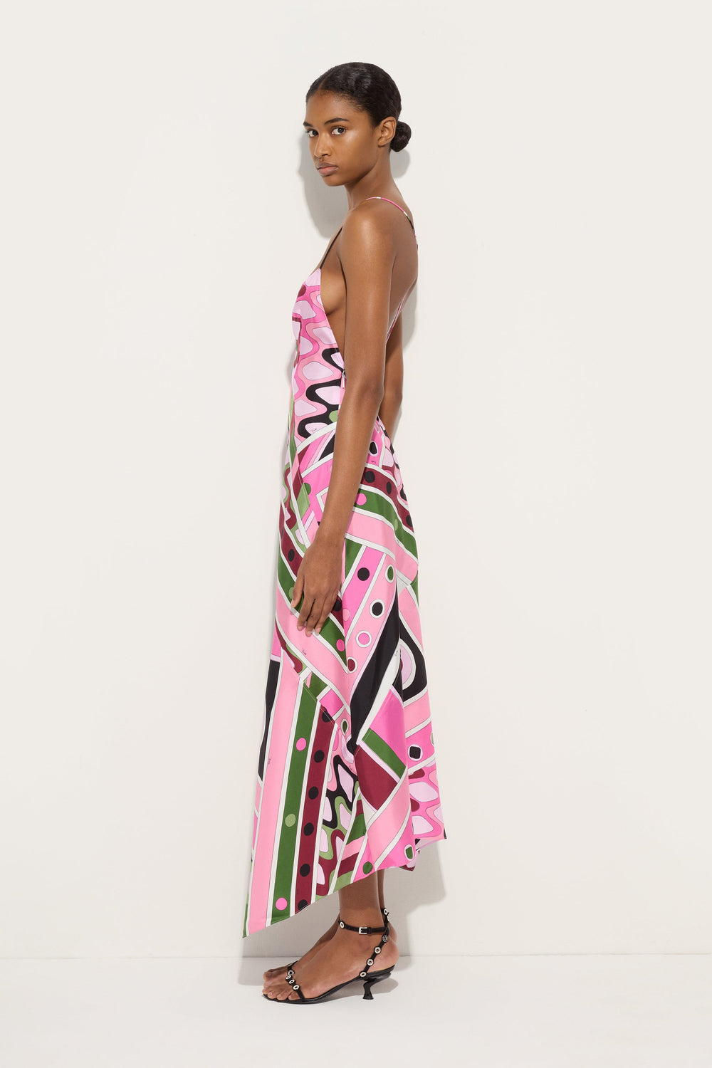 Pucci Vivara Print Long Silk Dress