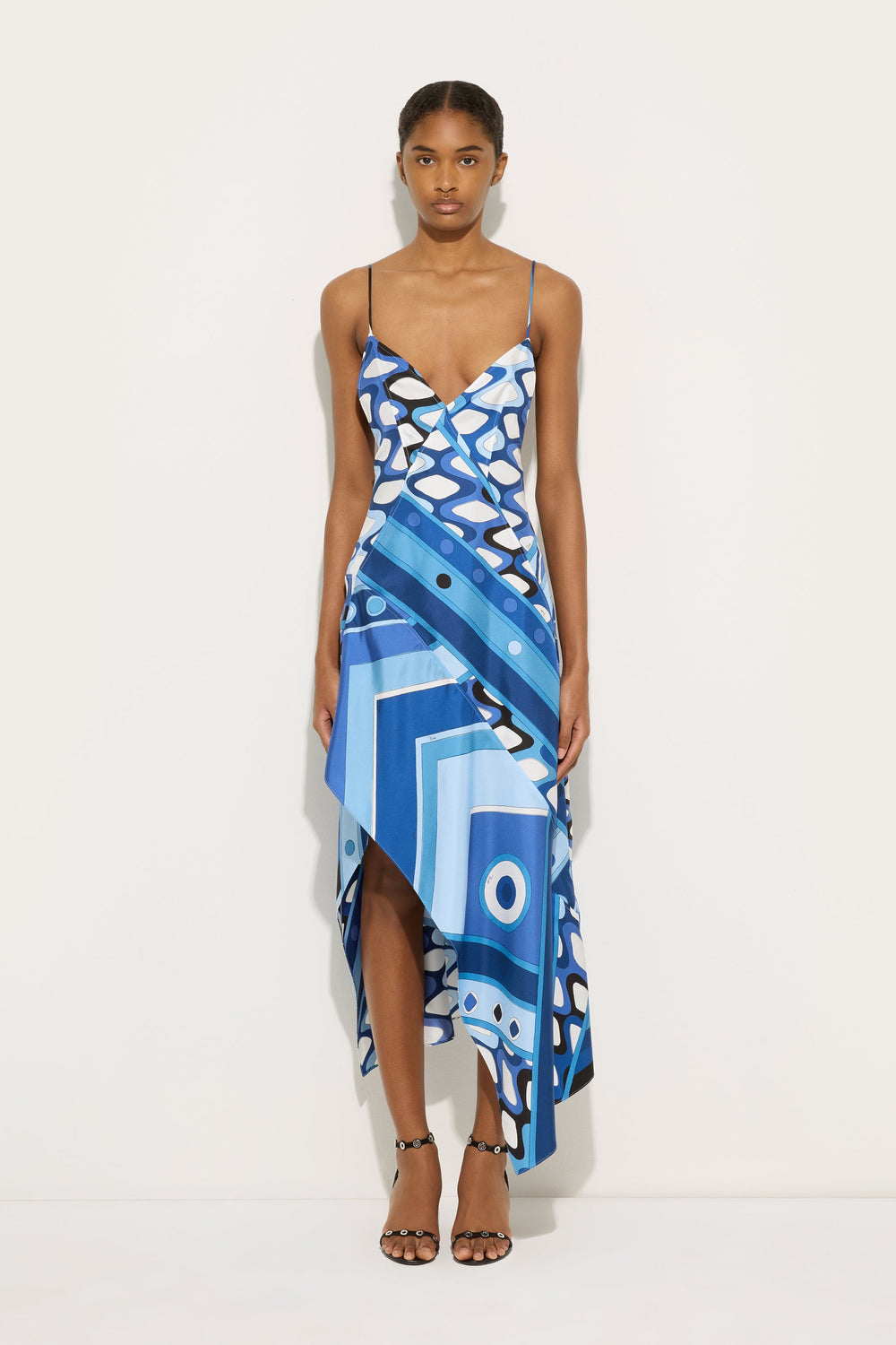 Pucci Vivara Print Long Silk Dress