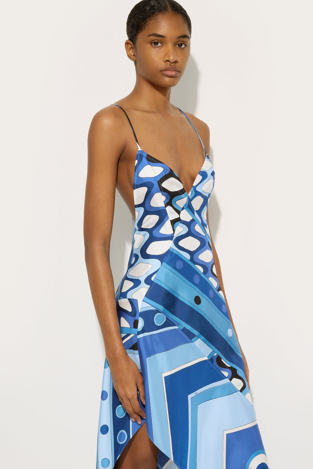 Pucci Vivara Print Long Silk Dress