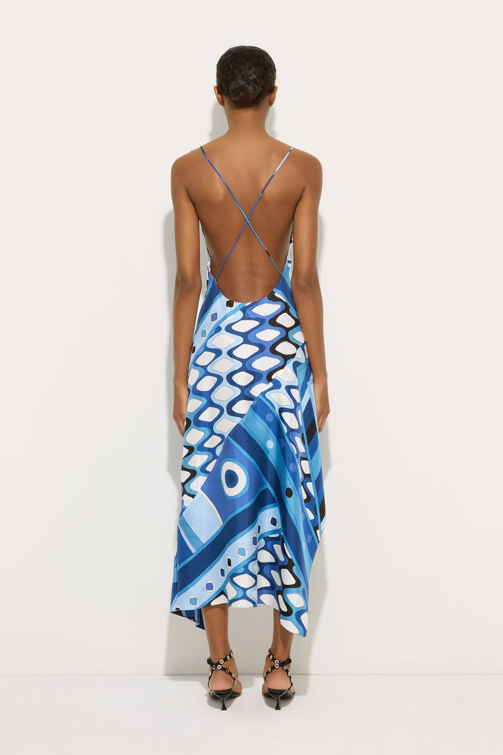 Pucci Vivara Print Long Silk Dress