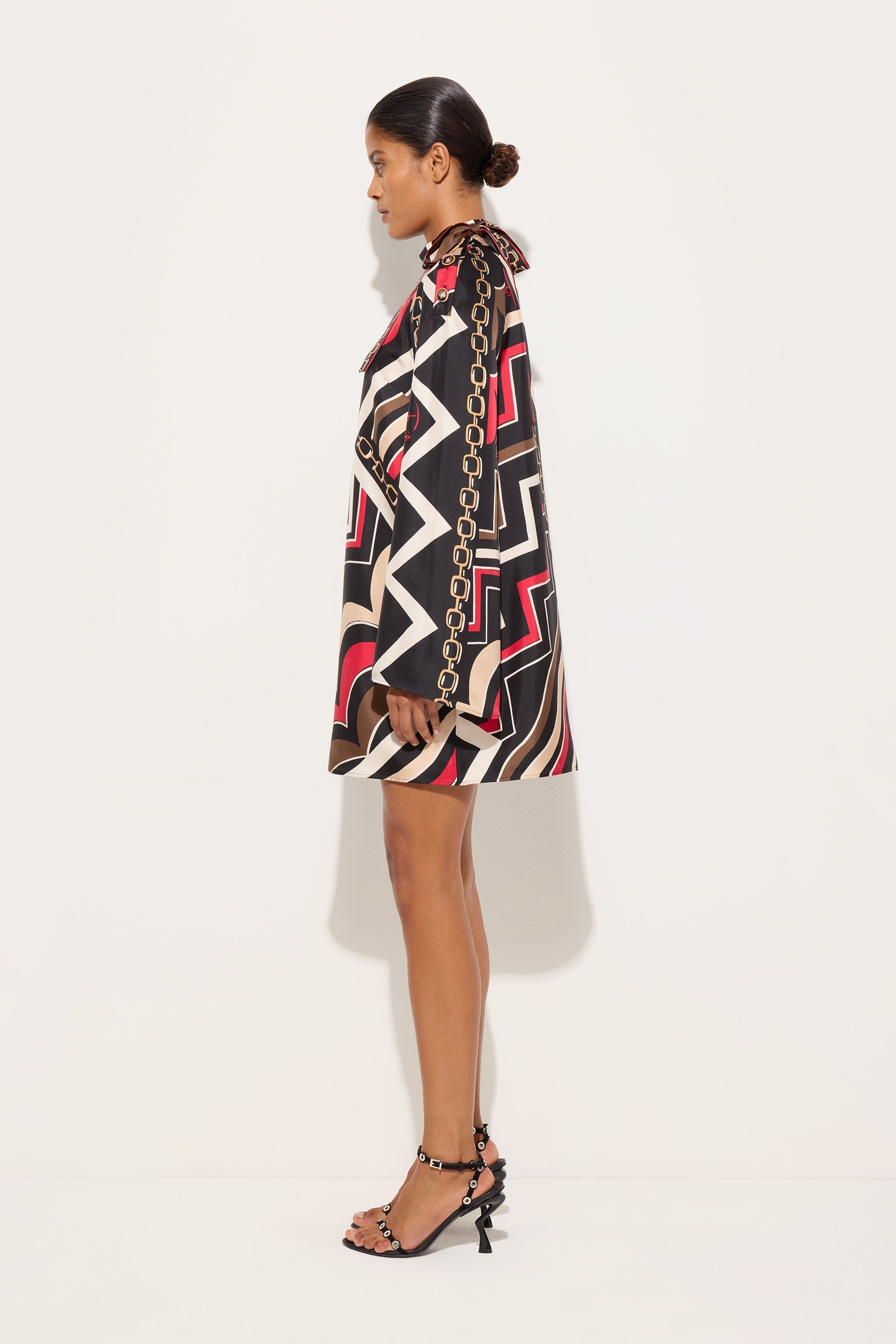 Pucci Istrice Print Silk Twill Dress