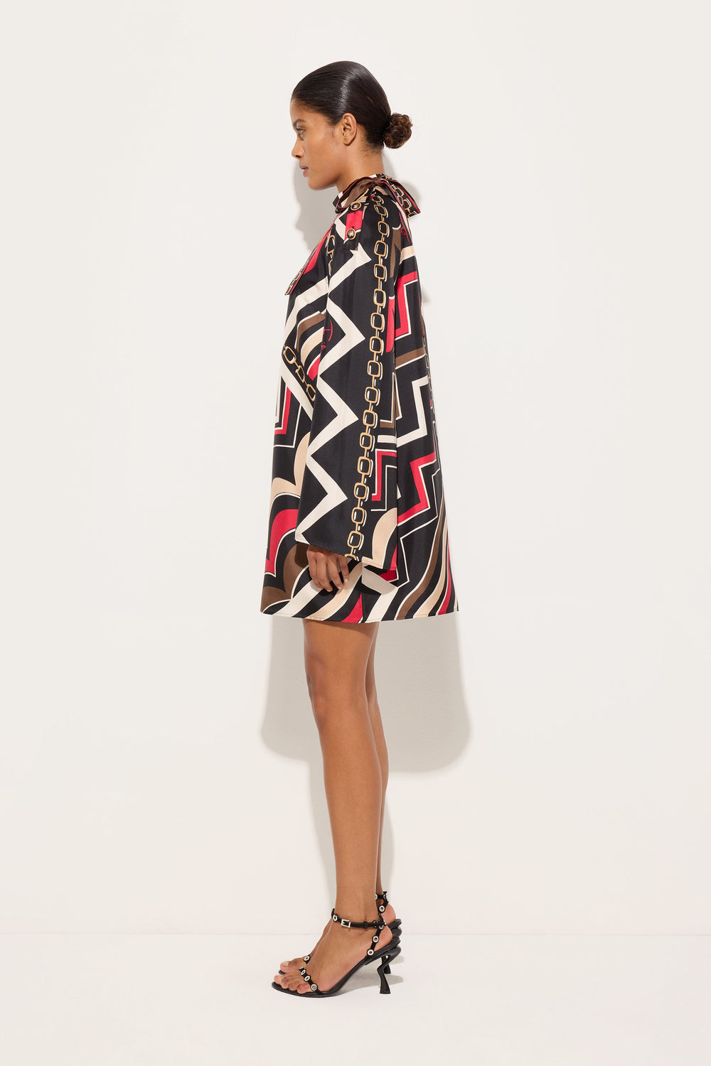 Pucci Istrice Print Silk Twill Dress