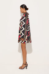 Pucci Istrice Print Silk Twill Dress