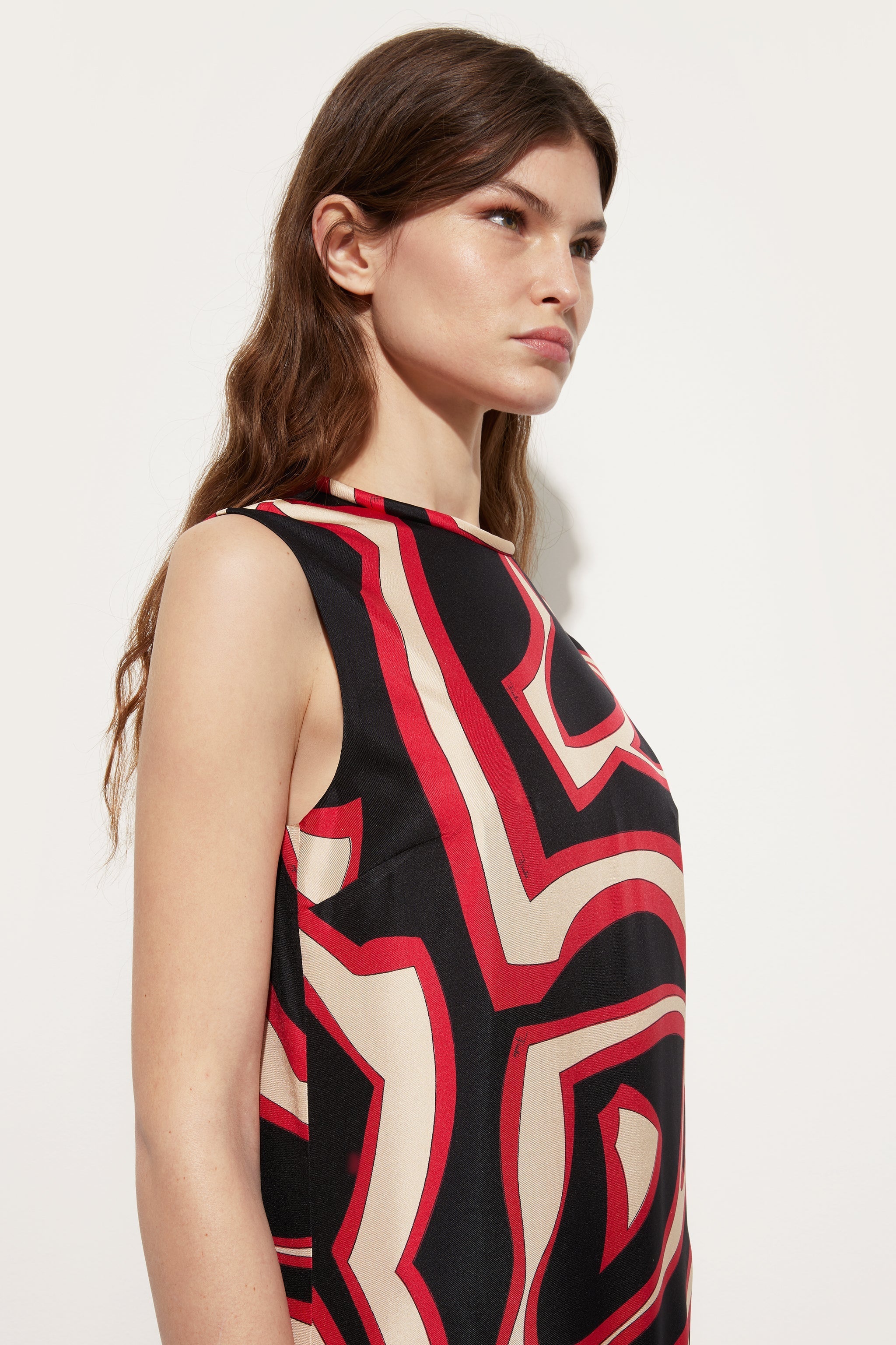 Pucci Labirinto Print Sleeveless Dress