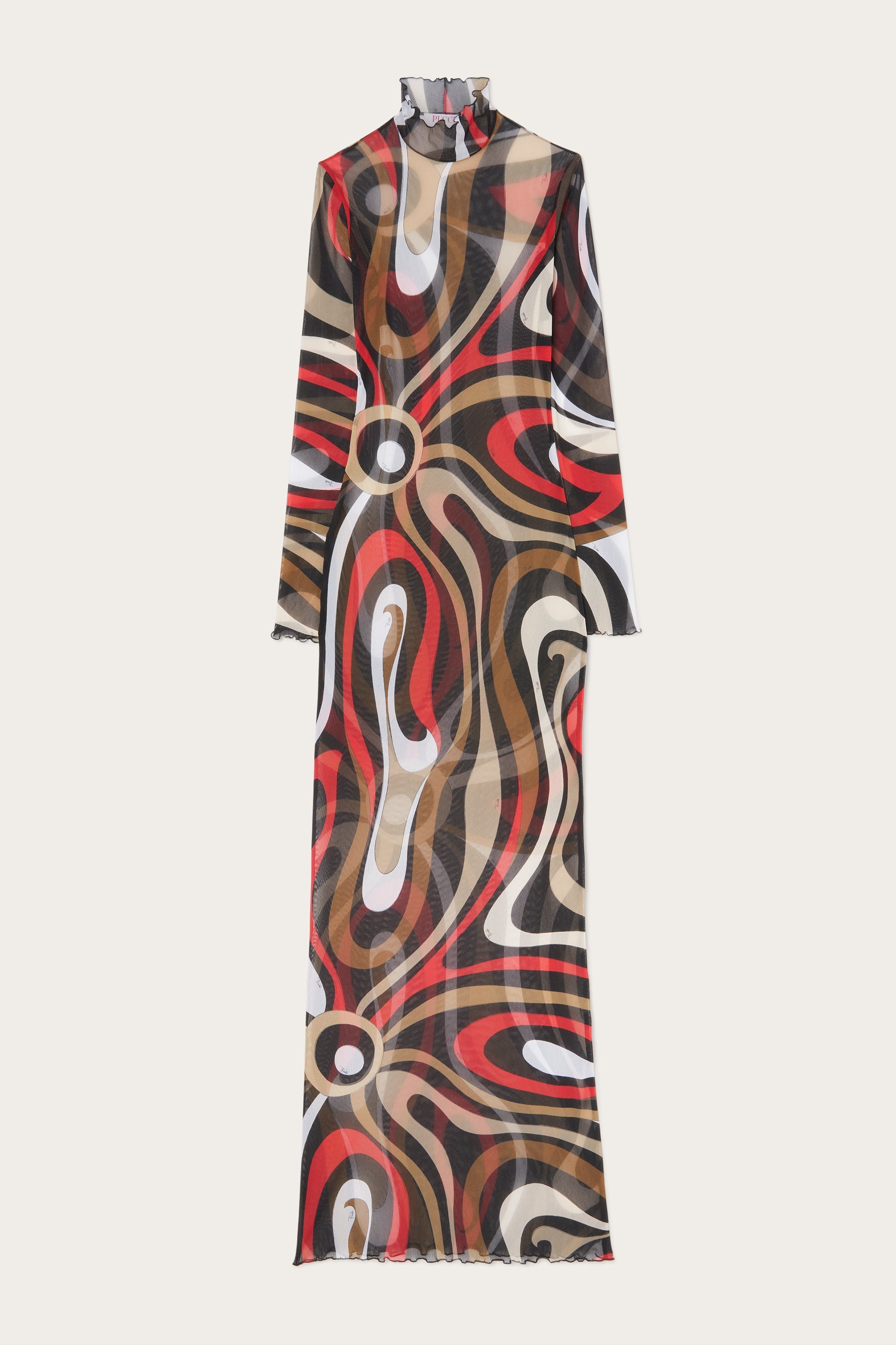 Pucci Marmo Print Tulle Dress