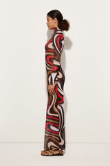 Pucci Marmo Print Tulle Dress