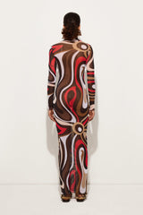 Pucci Marmo Print Tulle Dress