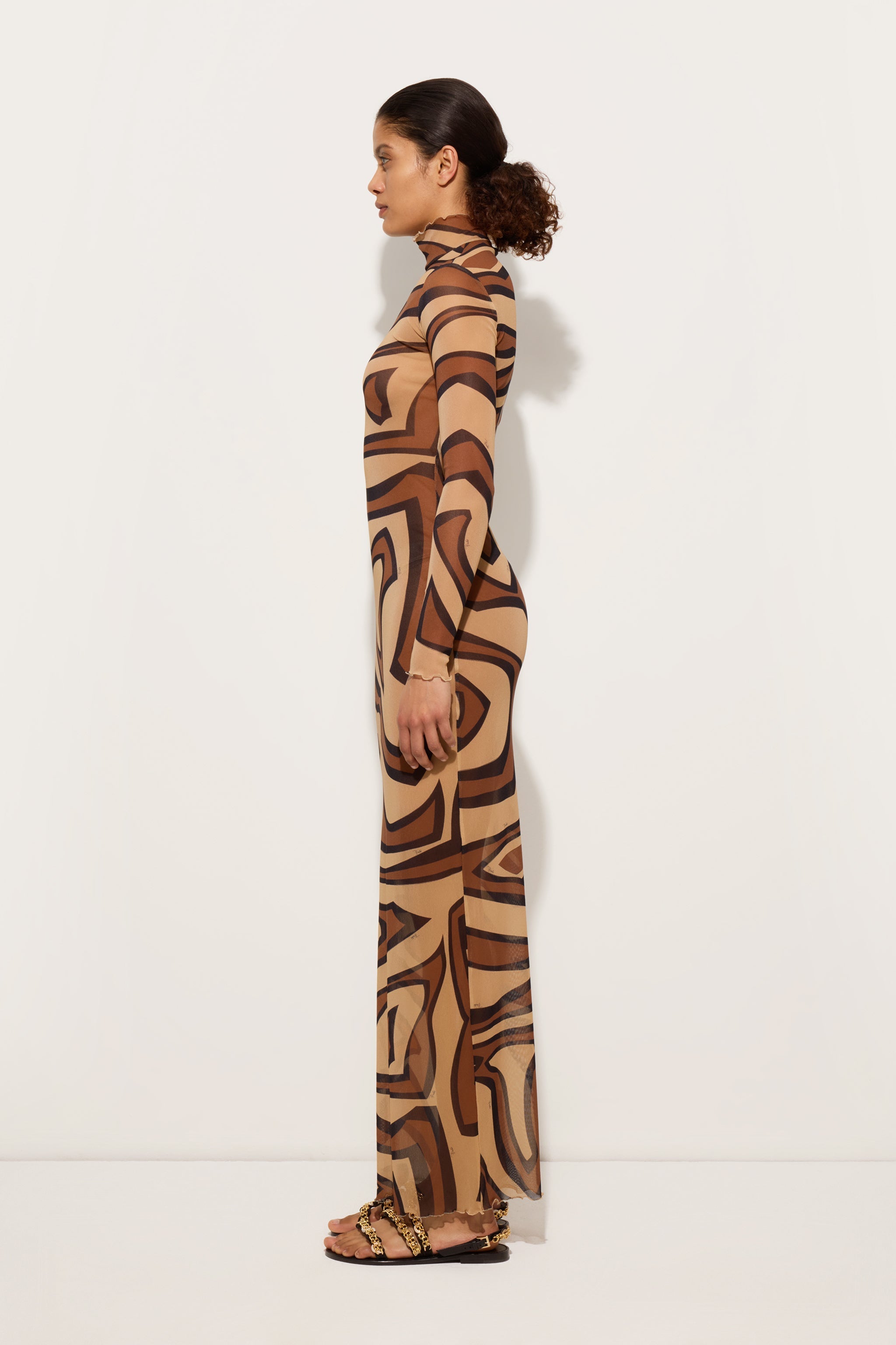 Pucci Labirinto Print Tulle Dress