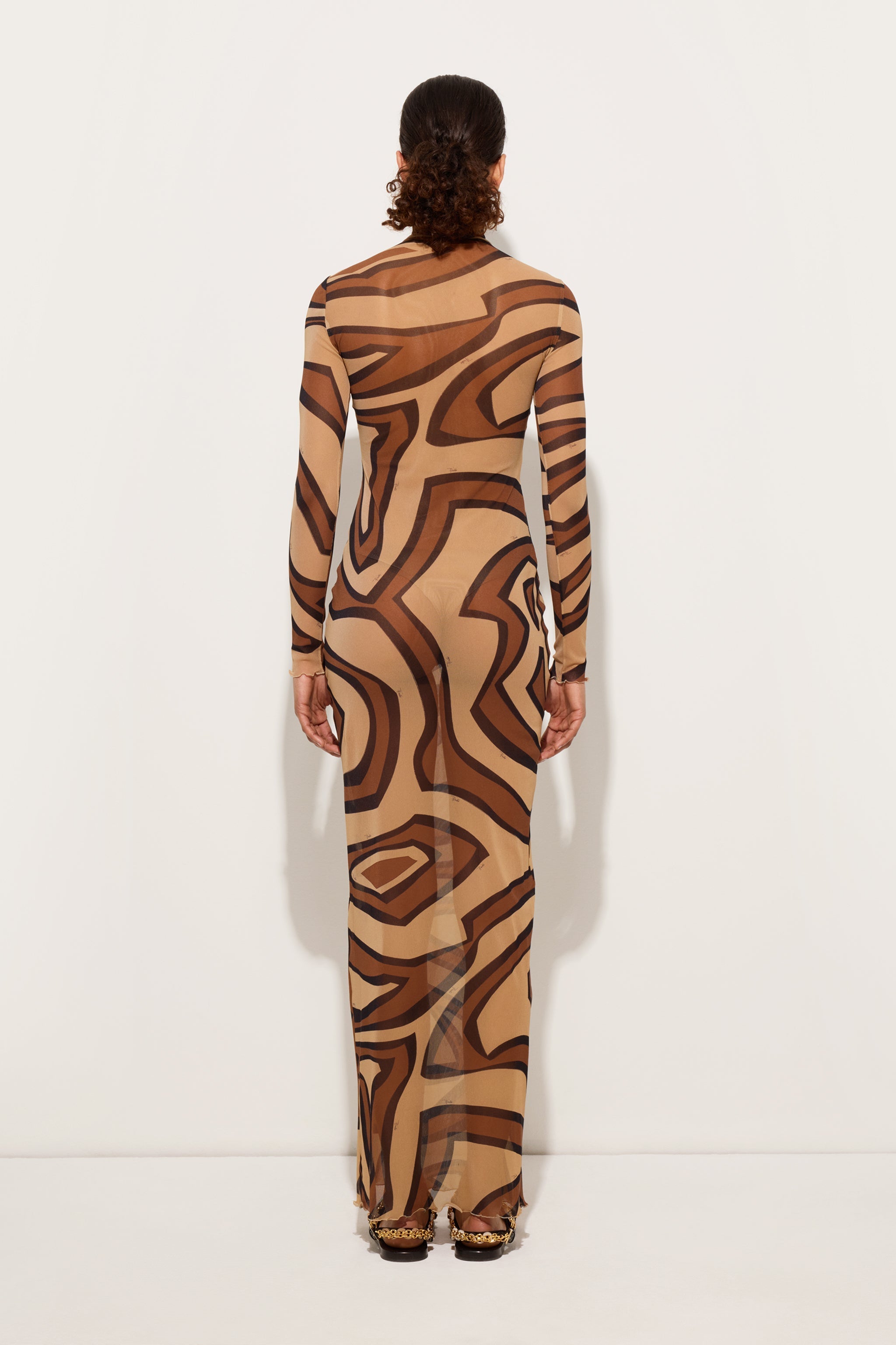 Pucci Labirinto Print Tulle Dress