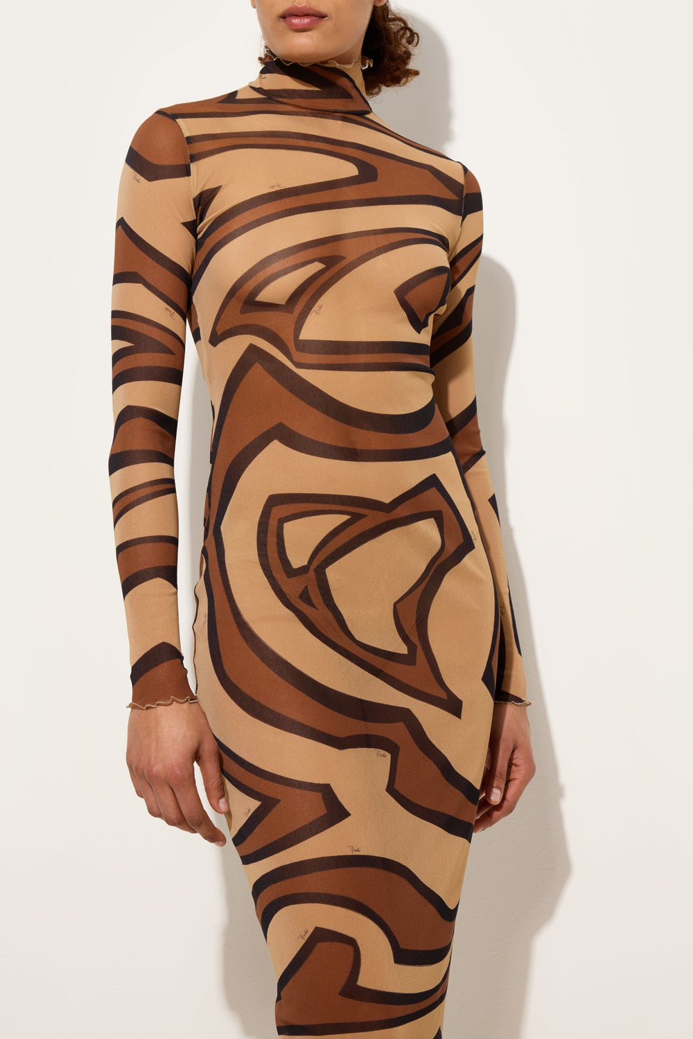 Pucci Labirinto Print Tulle Dress