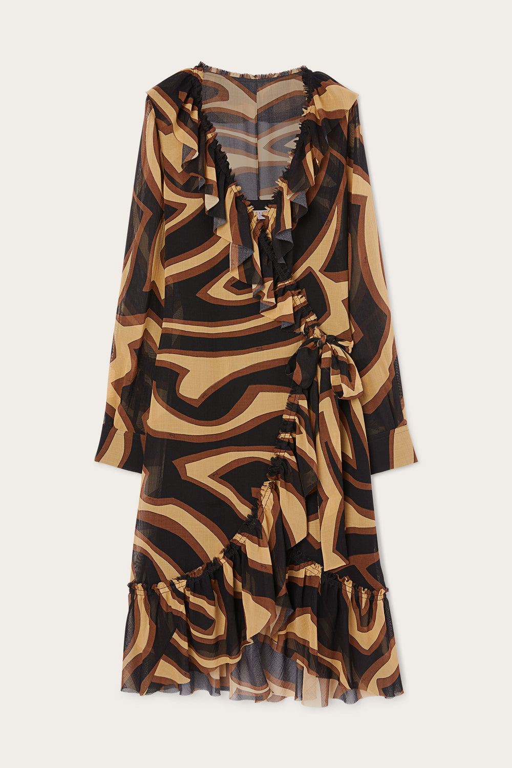 Pucci Labirinto Print Wrap Dress