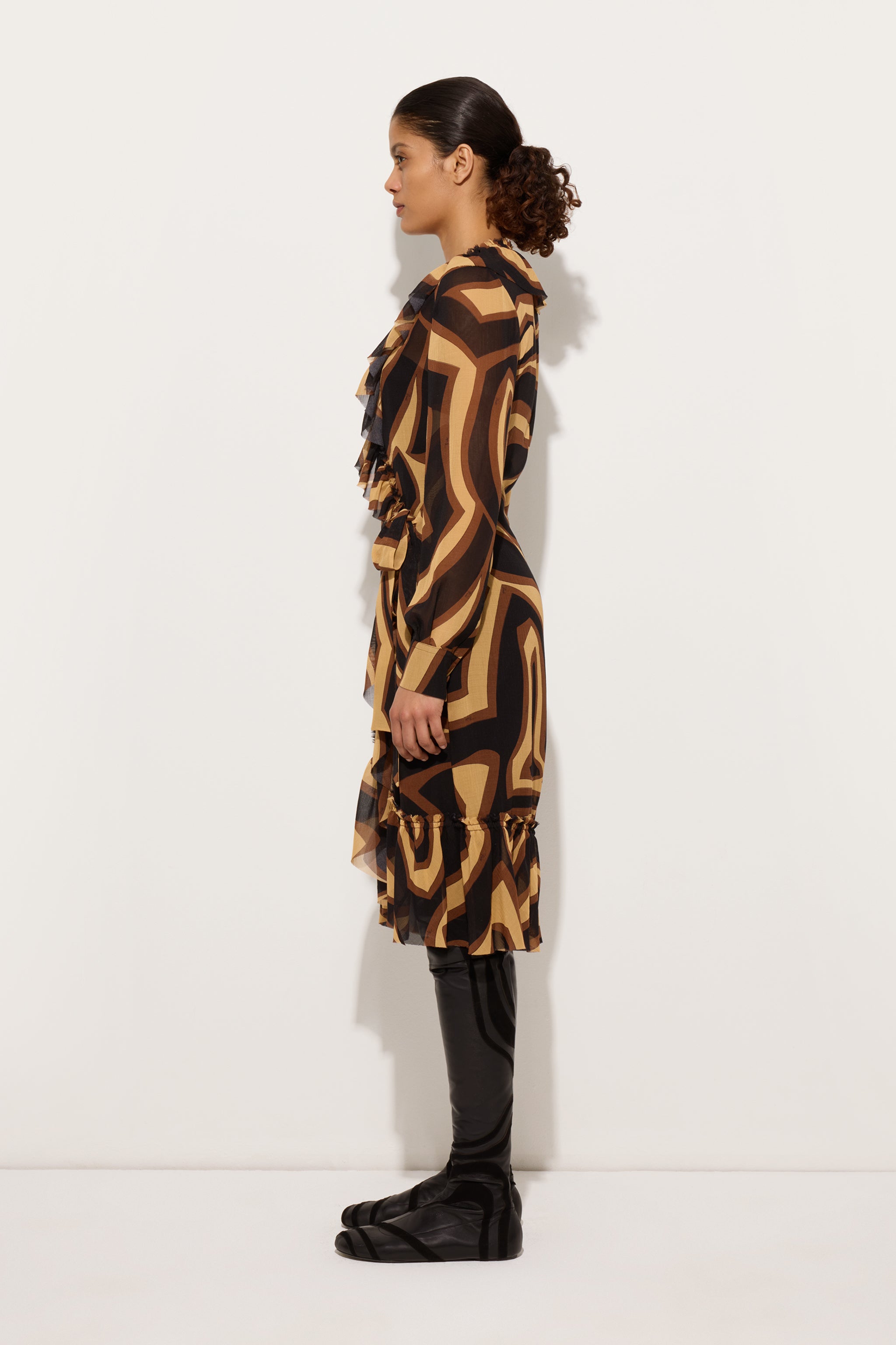 Pucci Labirinto Print Wrap Dress