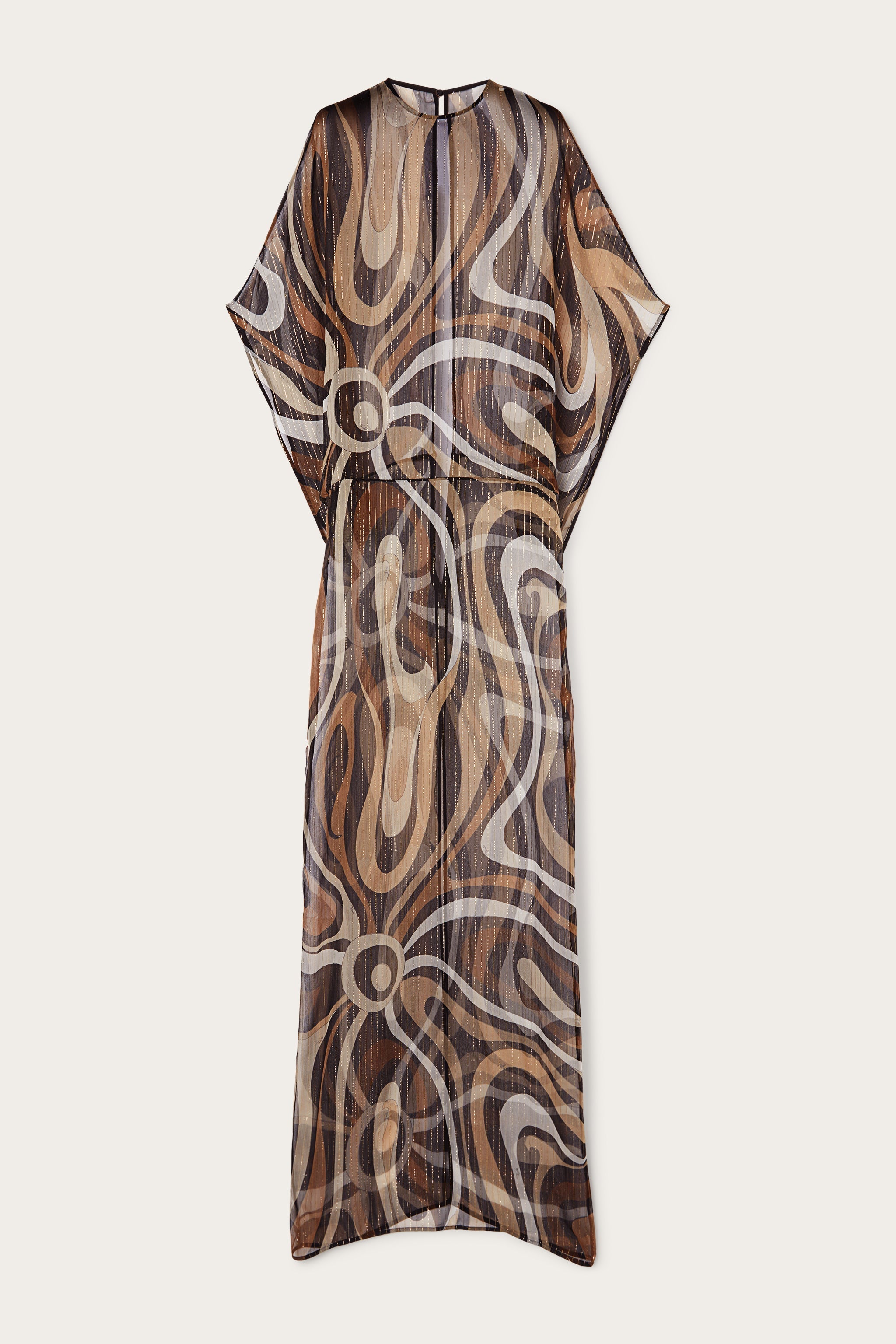Pucci Marmo Print Long Creponne Dress