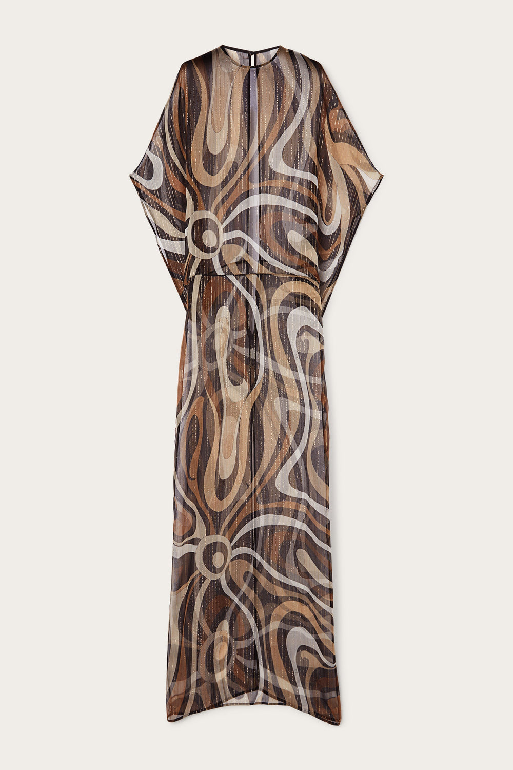 Pucci Marmo Print Long Creponne Dress