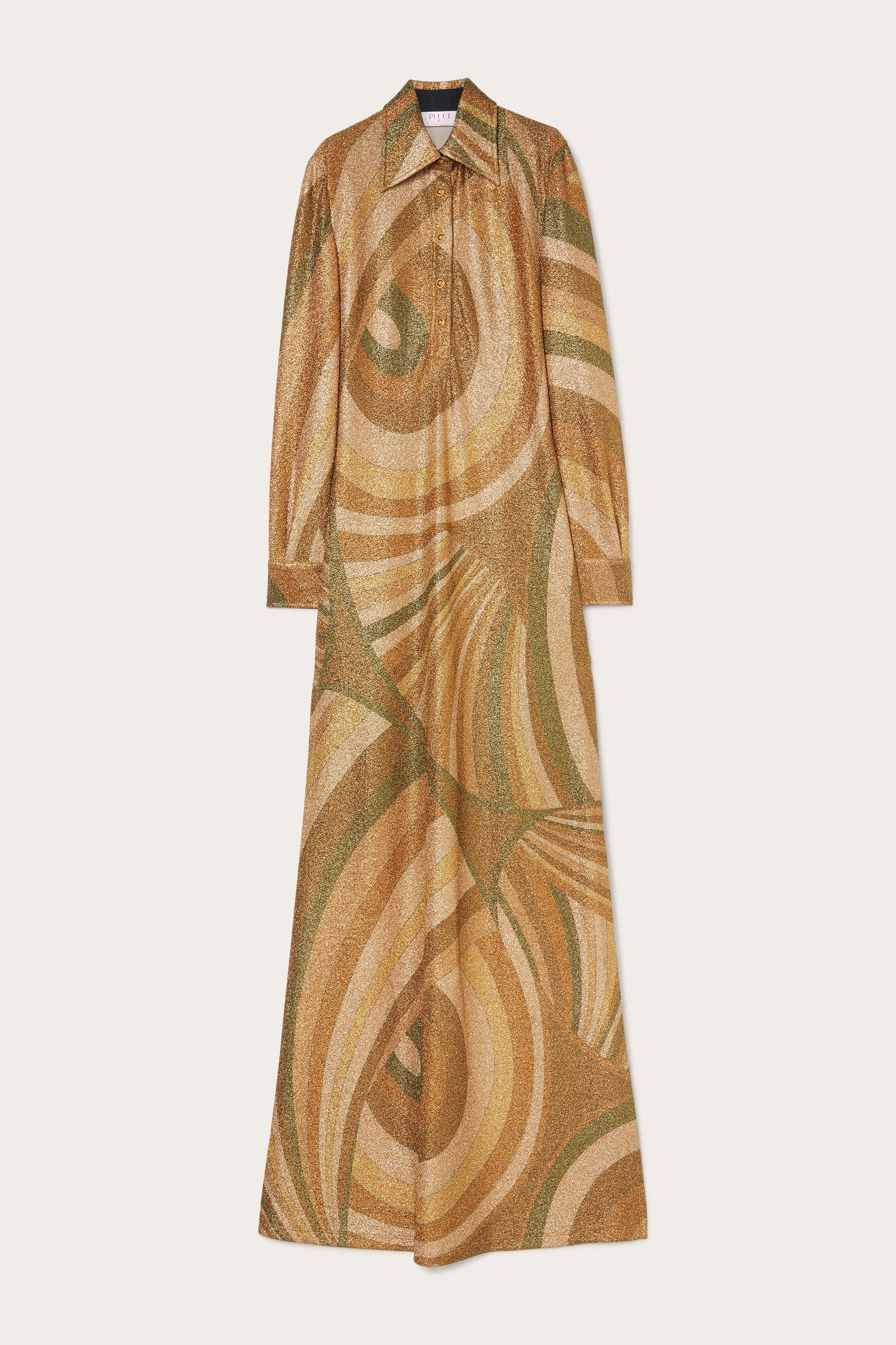 Pucci Iride Print Jersey Lamé Dress